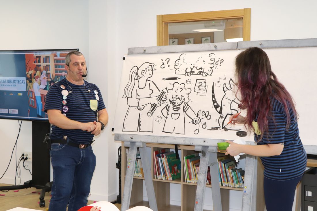 Espectáculo 'Rockeando con Ramona Órbita' de Pakolas en el colegio de A Lama 