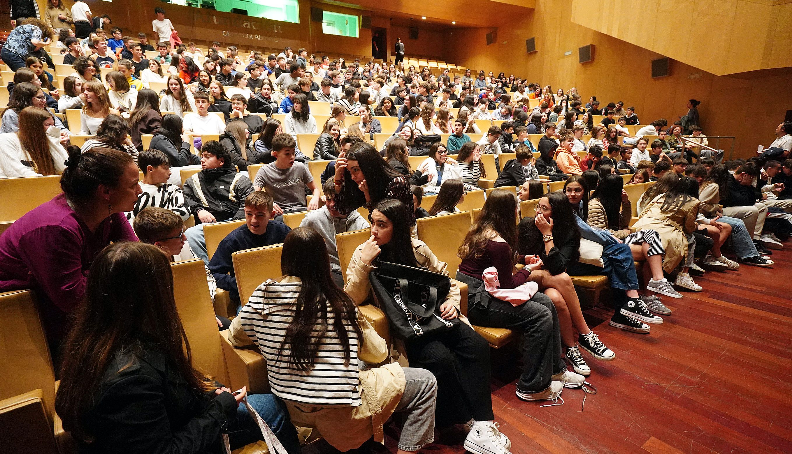 Representación de la obra "Soños" en el auditorio de Afundación