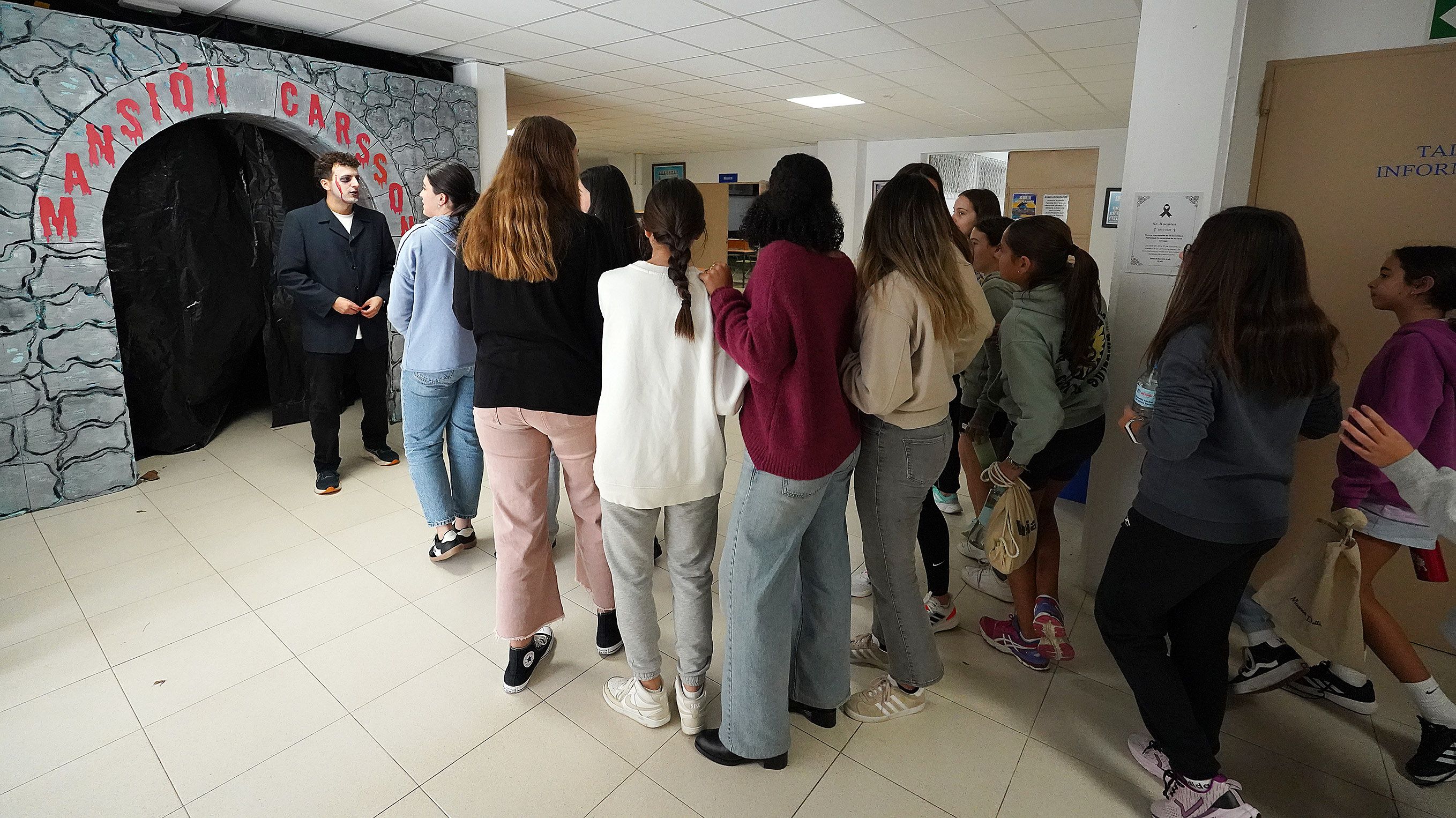 "Túnel do Terror" en el IES Sánchez Cantón