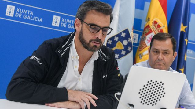 Diego Calvo durante la videoconferencia