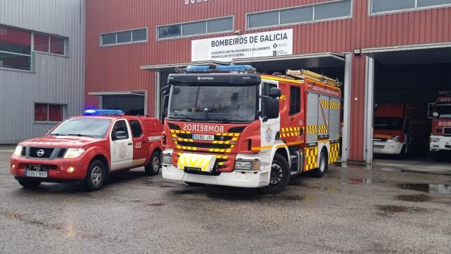 Medios enviados polo Consorcio provincial contra incendios