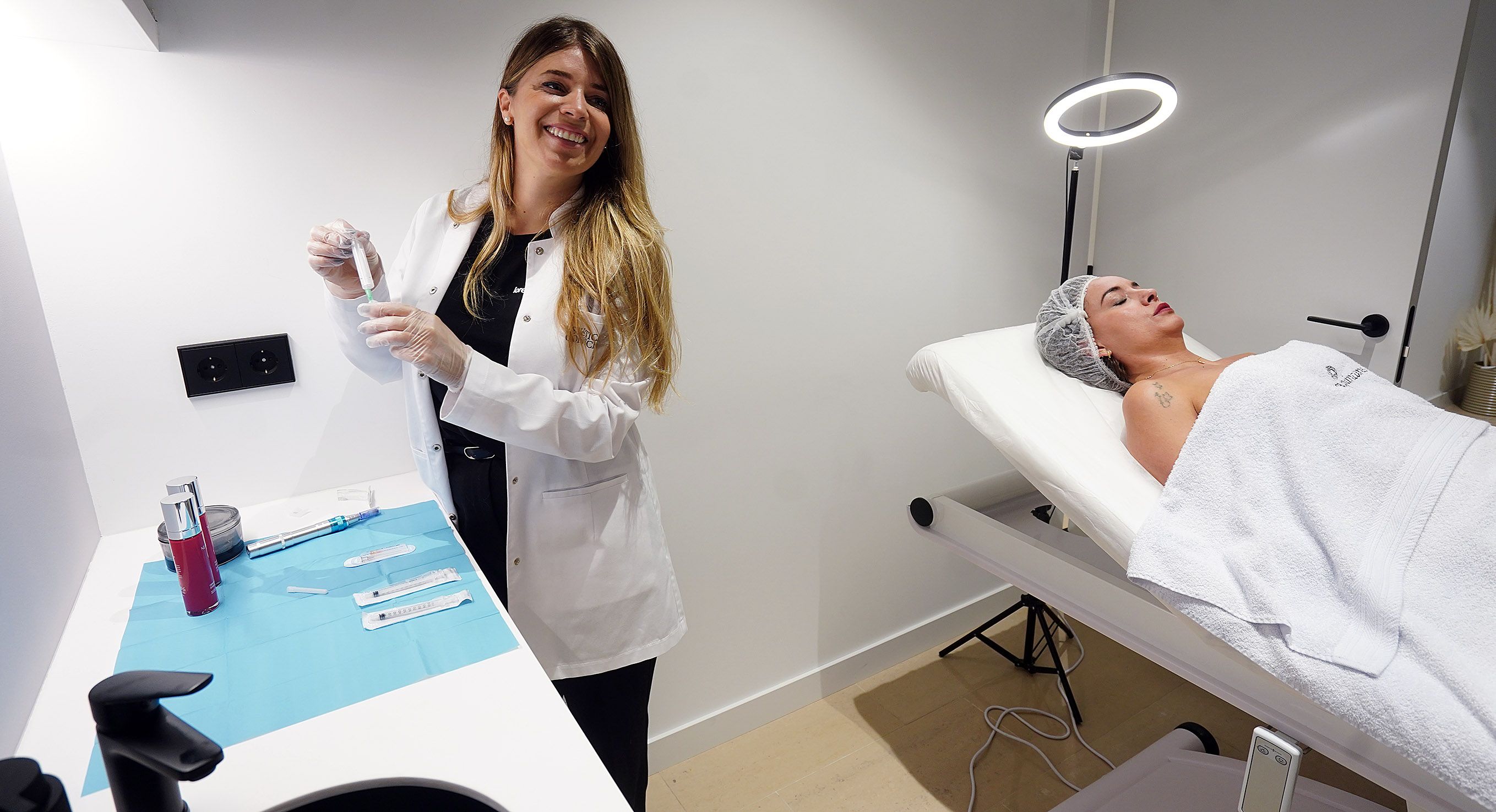 Tratamento de Exosomas con dermapen no Departamento Médico coa Dra. Liliana de Sousa