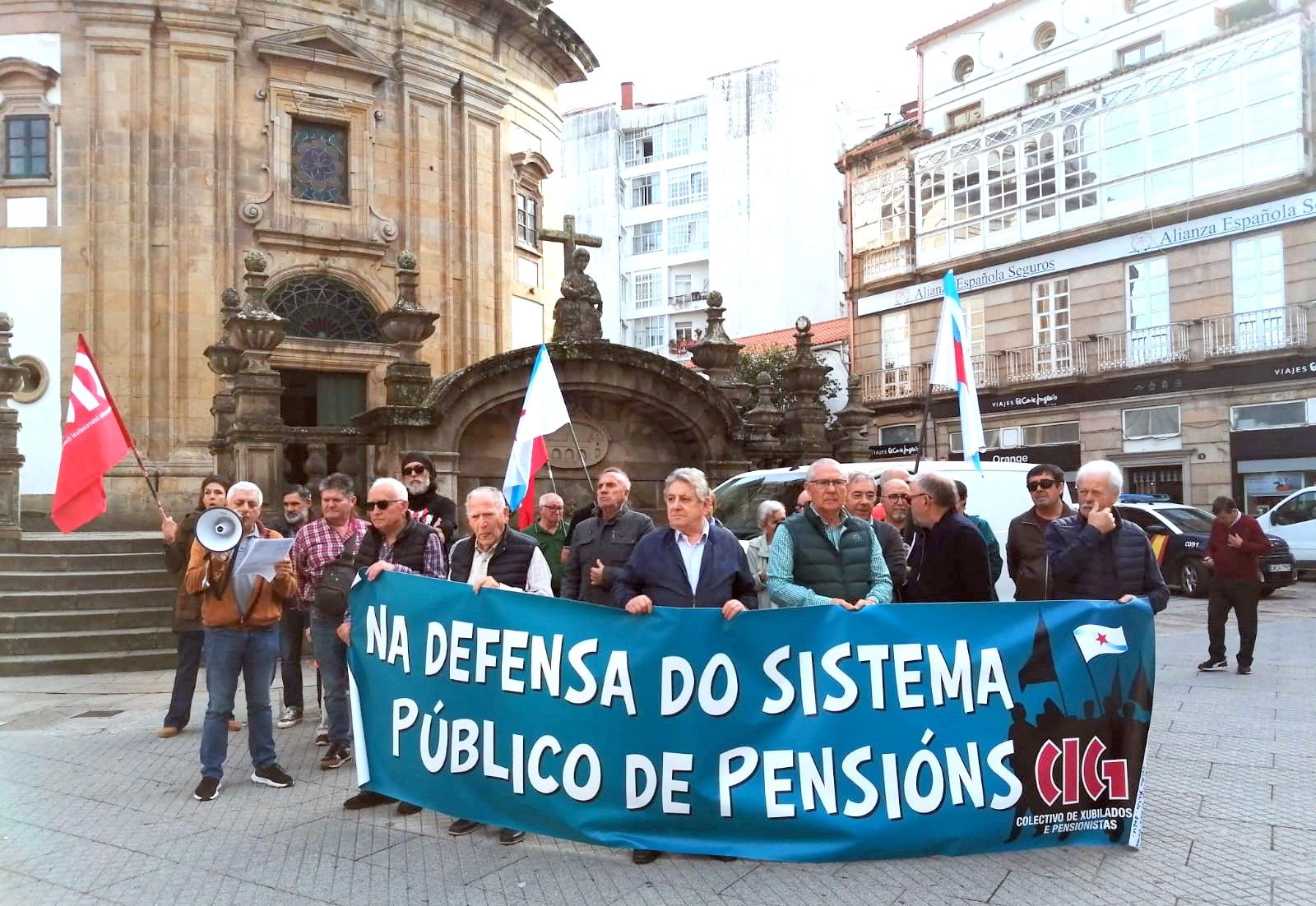 Protesta de pensionistas da CIG