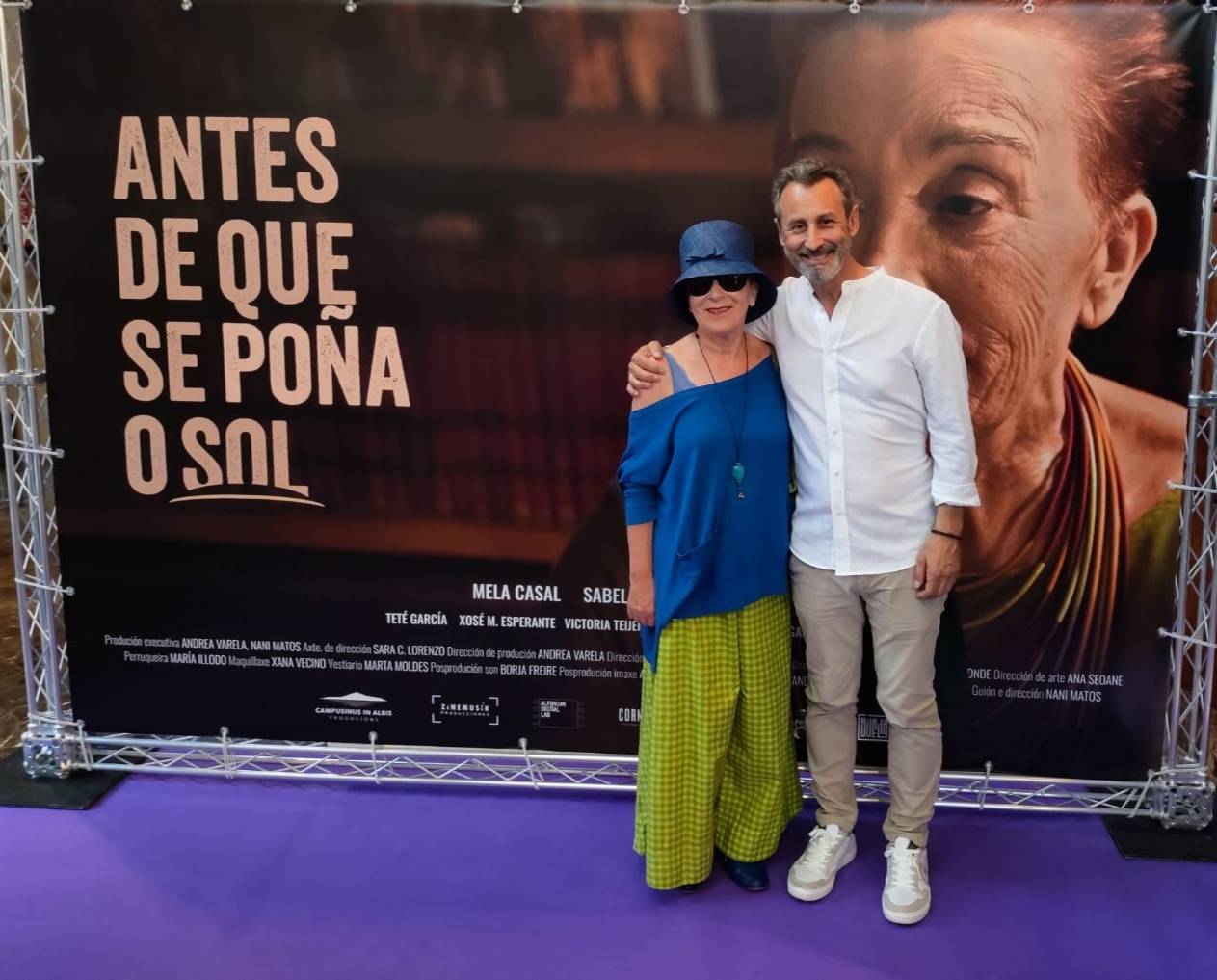 Mela Casal y Nani Matos, protagonista y director de 'Antes de que se poña o sol'