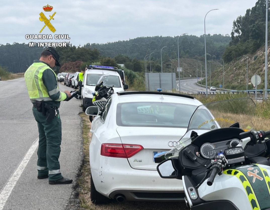 Conductor denunciado por Tráfico en Sanxenxo