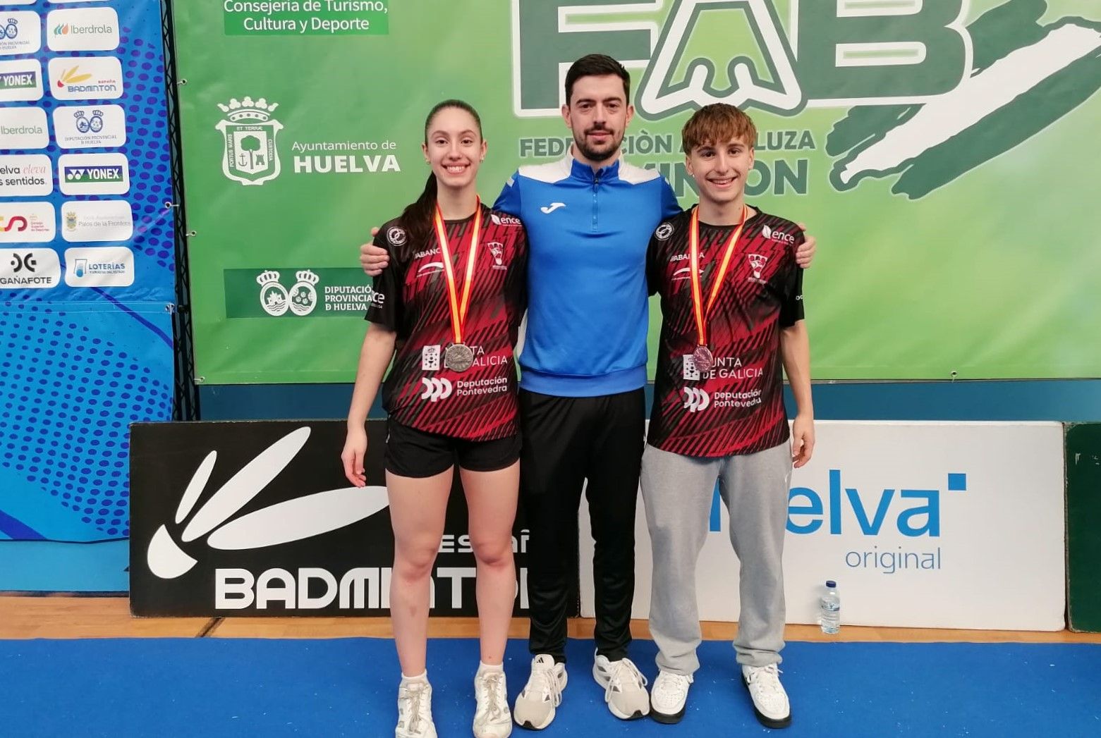 Carmen Carro y Raúl Bergua, en el Campeonato de España Sub-17