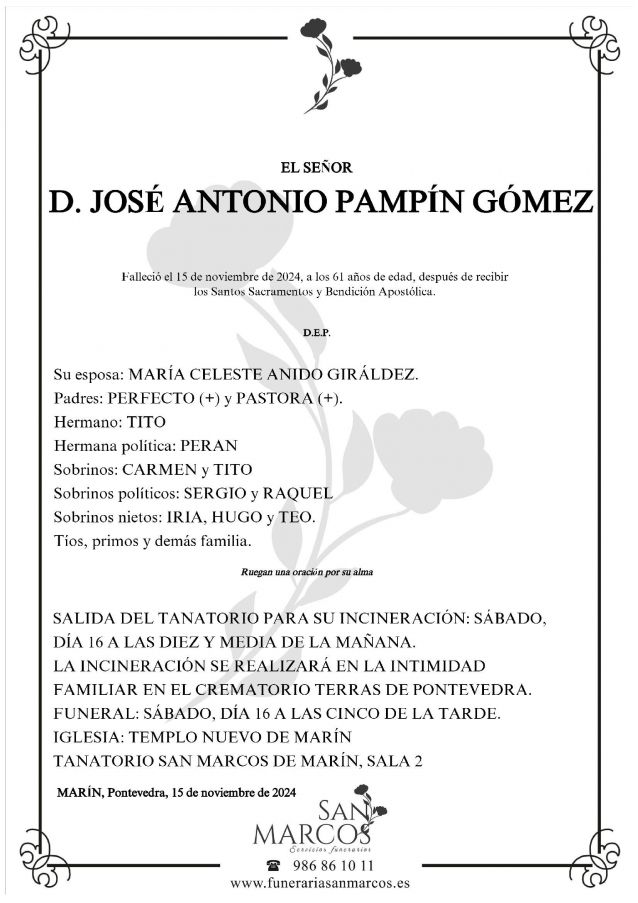 José Antonio Pampín Gómez 