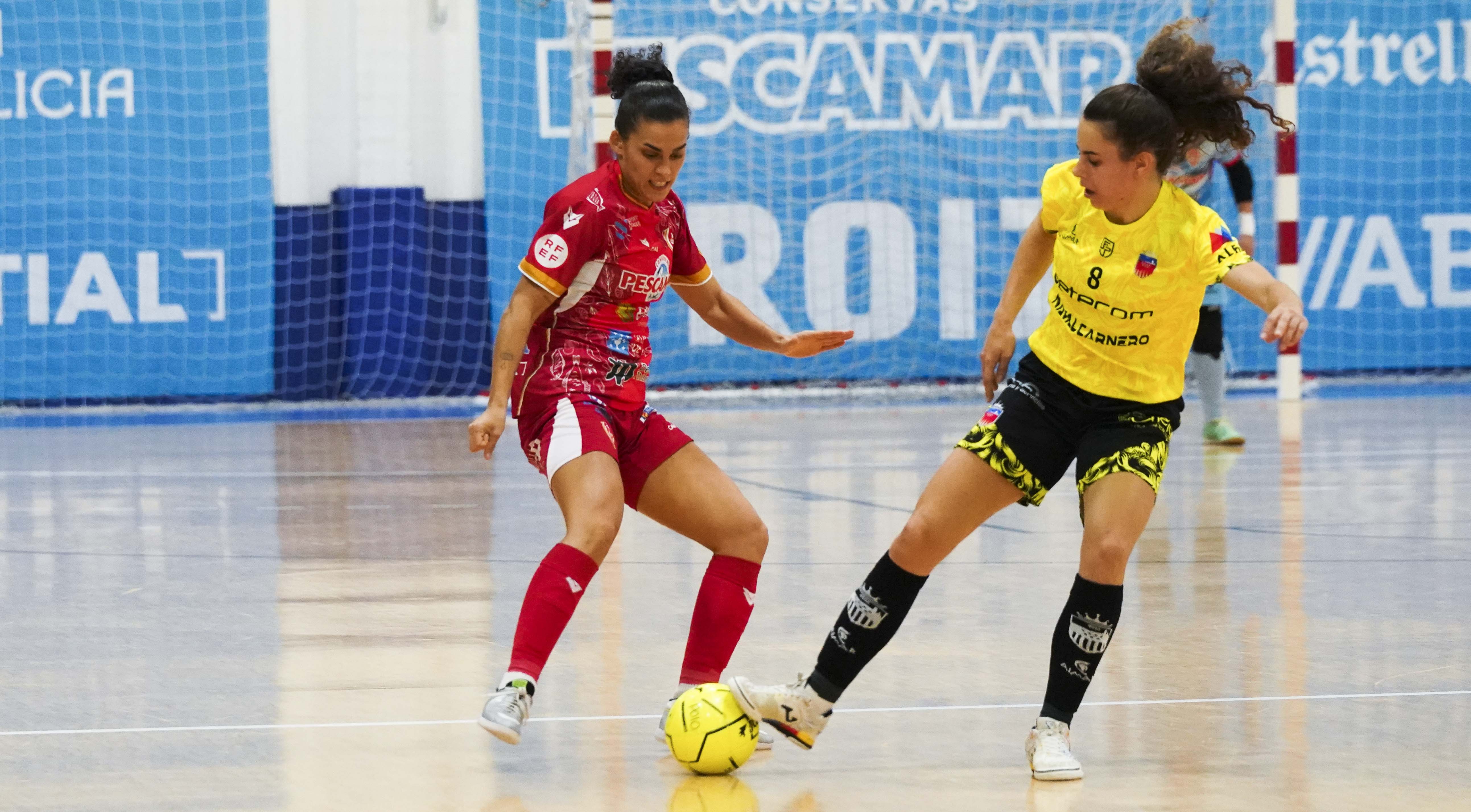 Partido de liga entre Poio Perscamar e Futsi Atlético na Seca