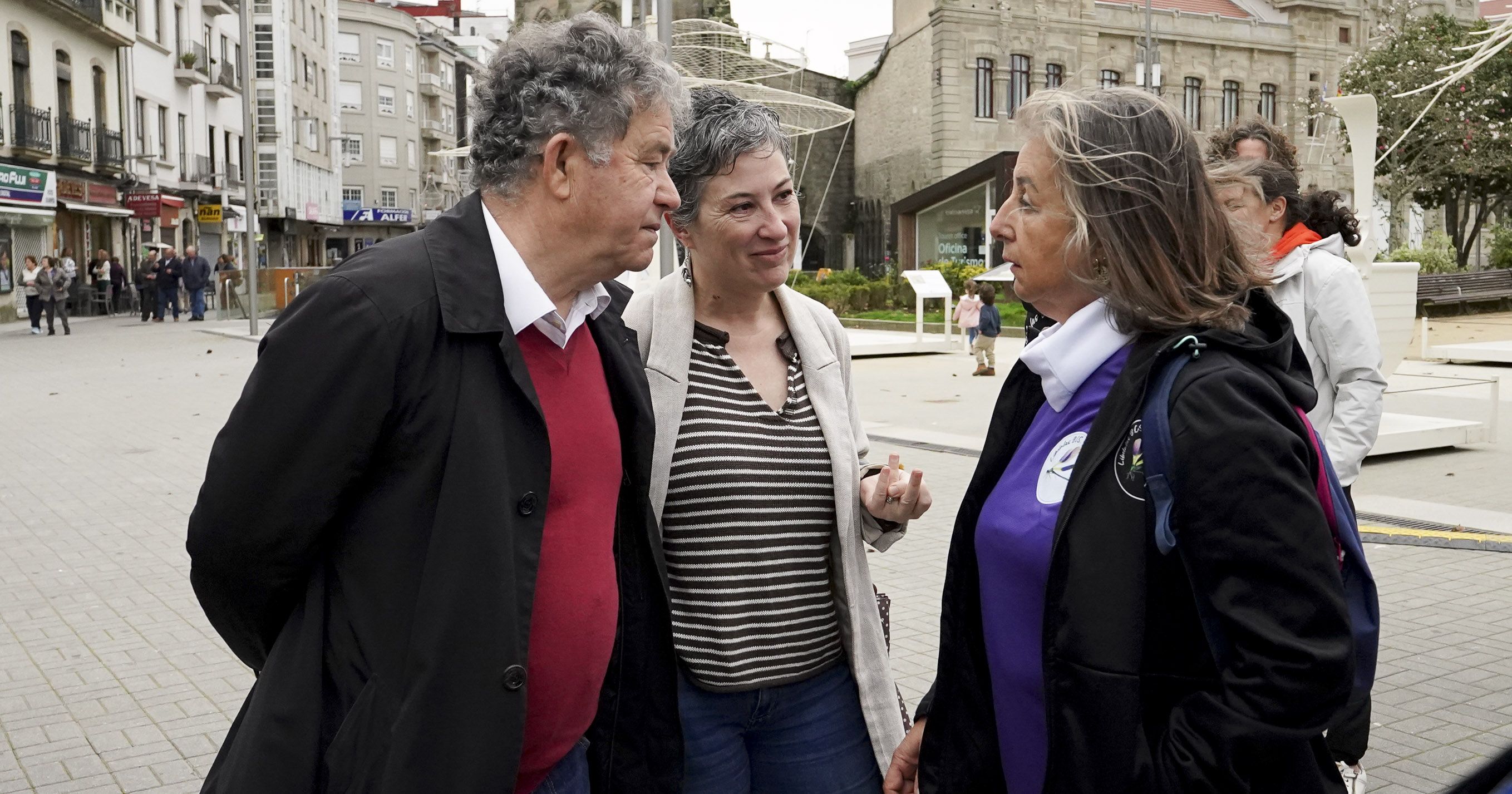 Camiño violeta contra a violencia machista en Pontevedra