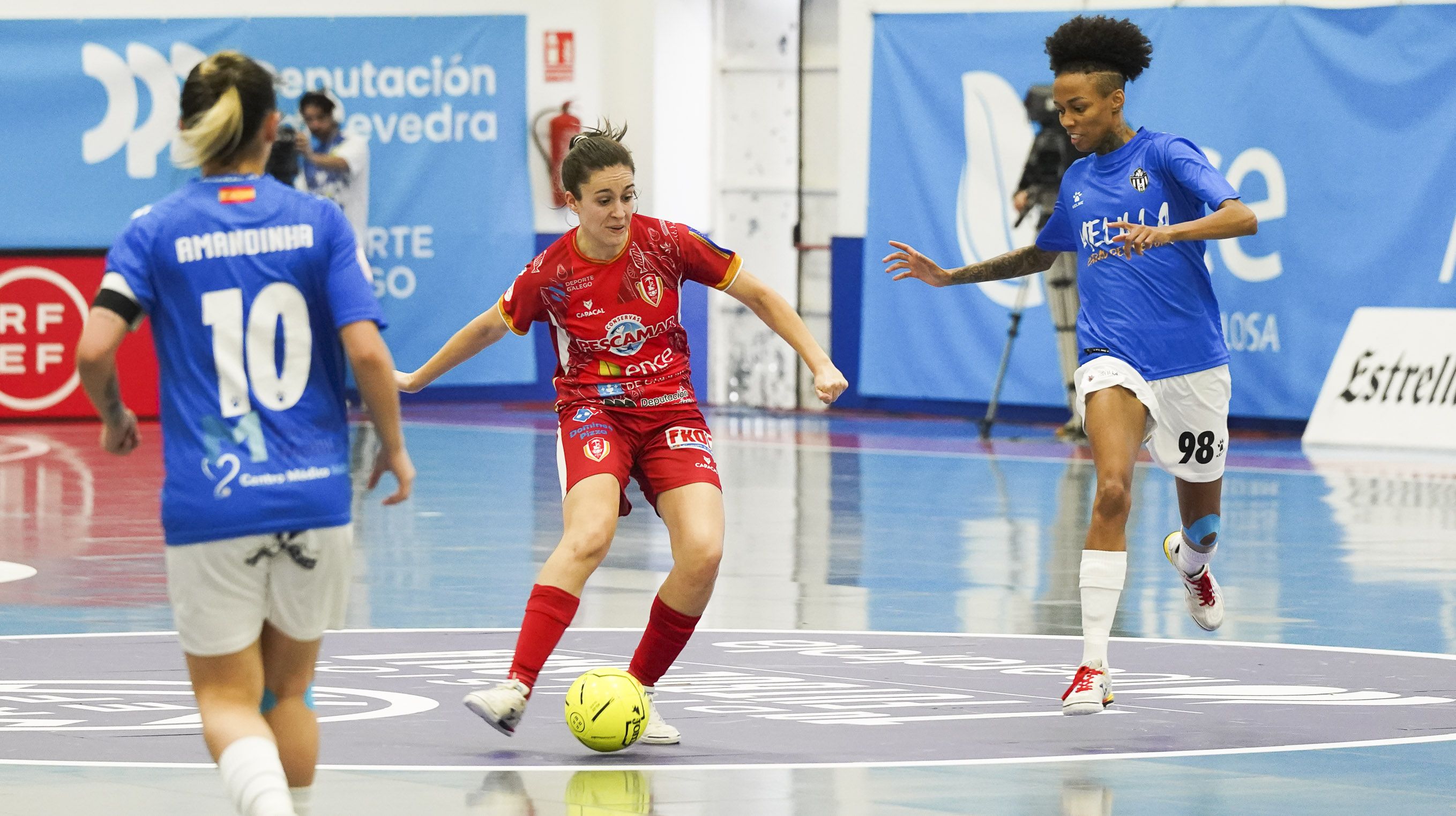 Partido entre Poio Pescamar y Melilla Torreblanca en A Seca