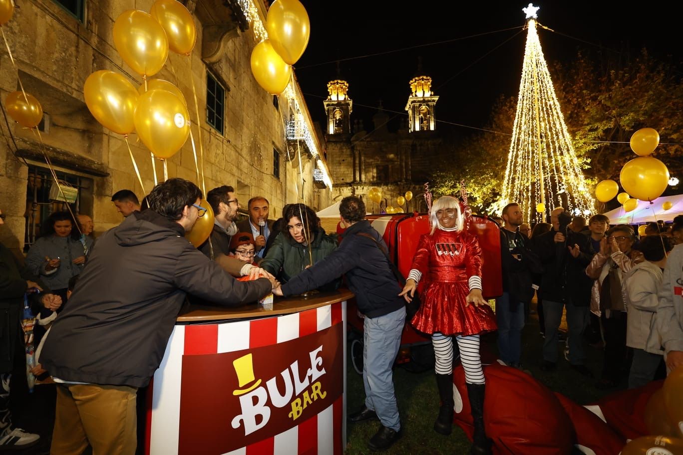 Inauguración da iluminación de Nadal de Poio