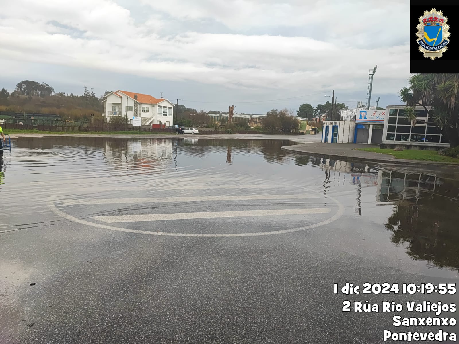 Inundacións en Sanxenxo o domingo 1 de decembro