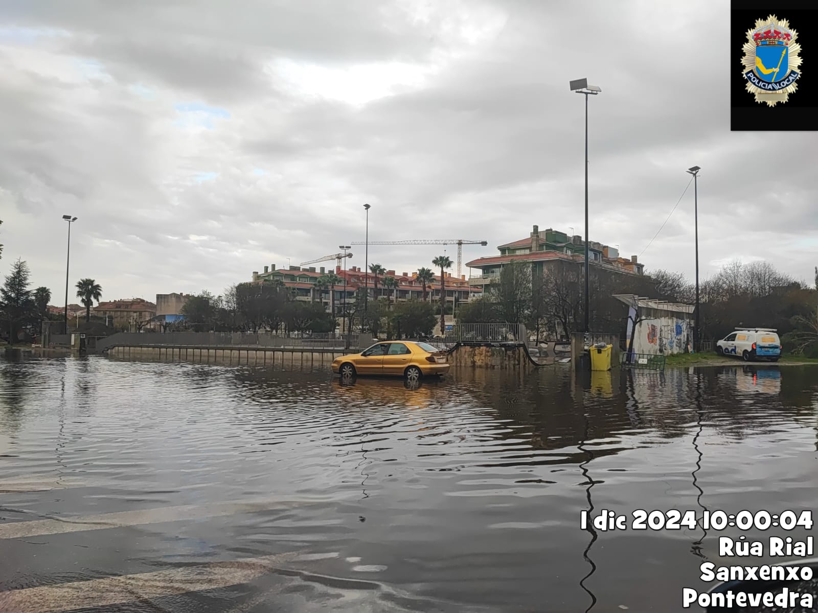 Inundacións en Sanxenxo o domingo 1 de decembro