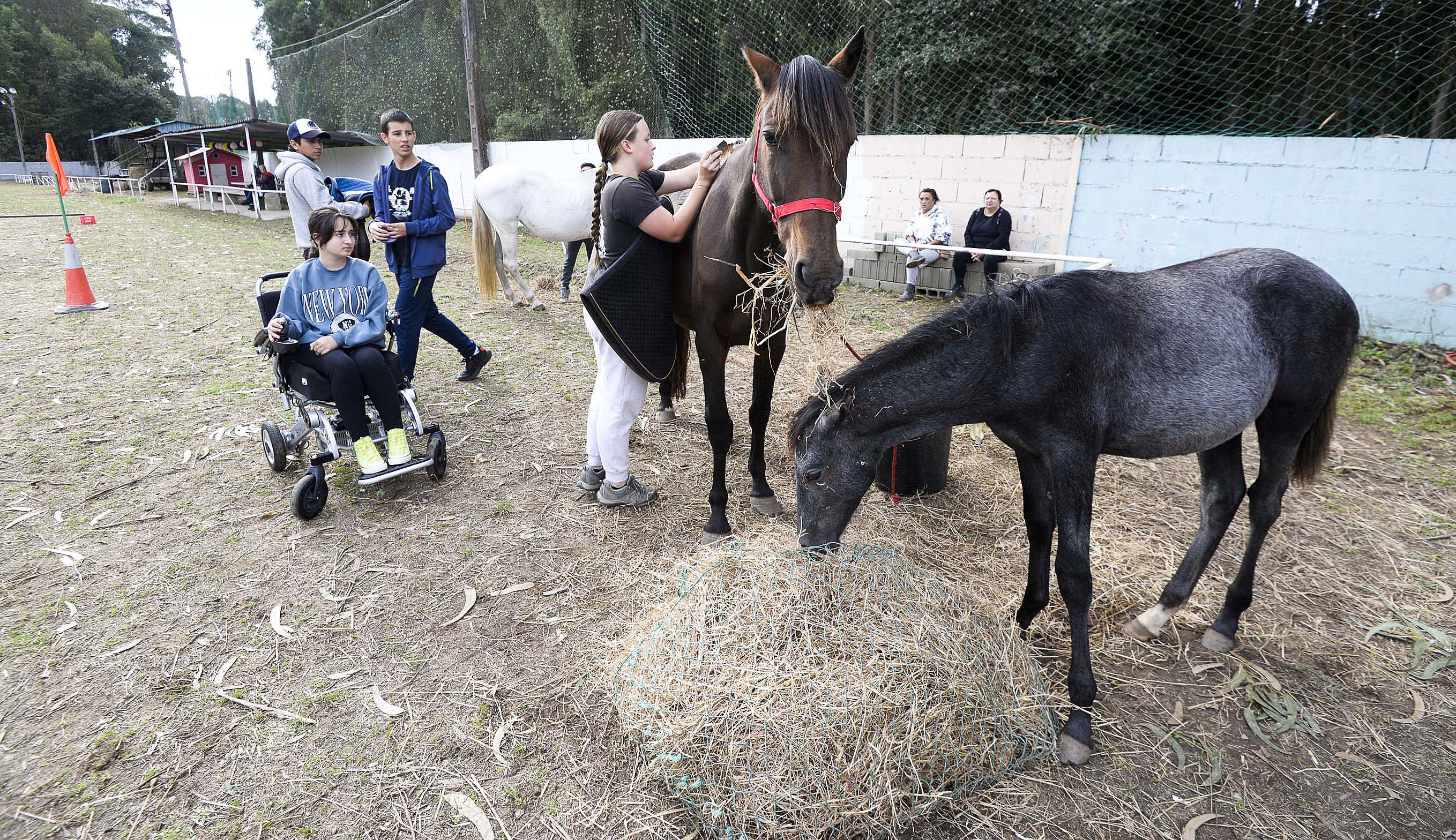 Escola de equitación no Casal, en Salcedo