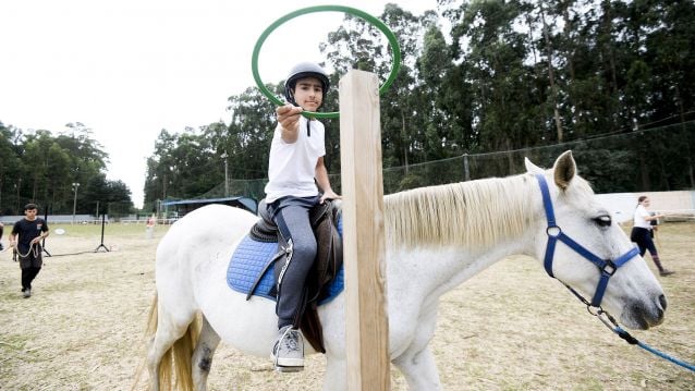 Escola de equitación no Casal, en Salcedo