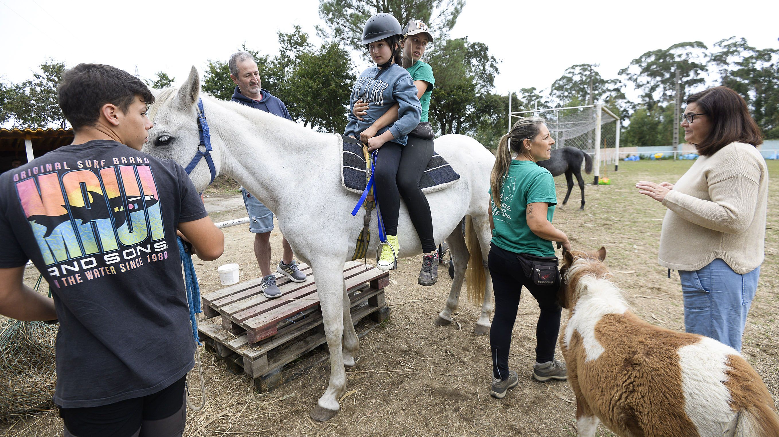 Escola de equitación no Casal, en Salcedo