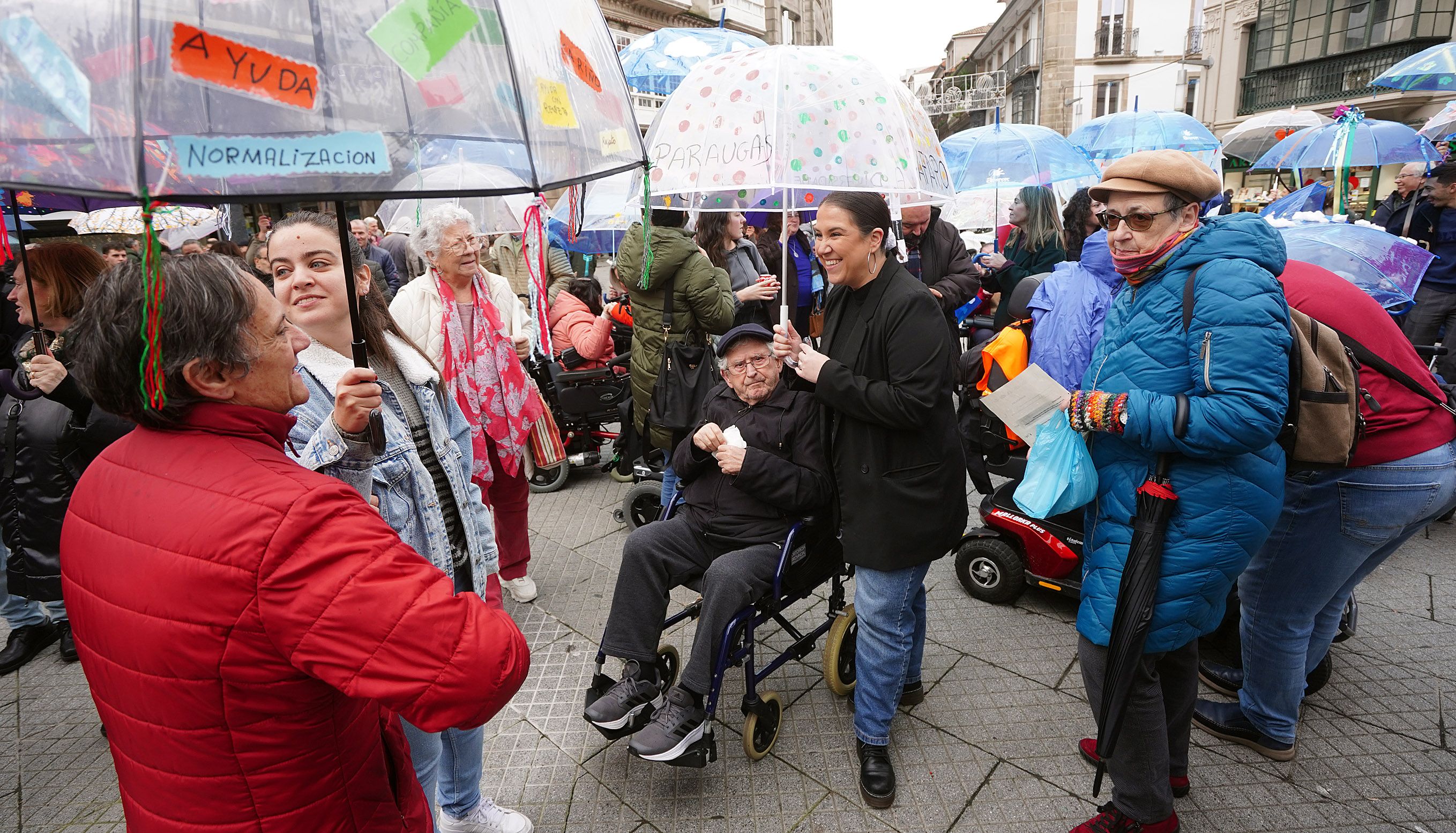  Campaña 'Baixo un mesmo paraugas' de persoas con discapacidade