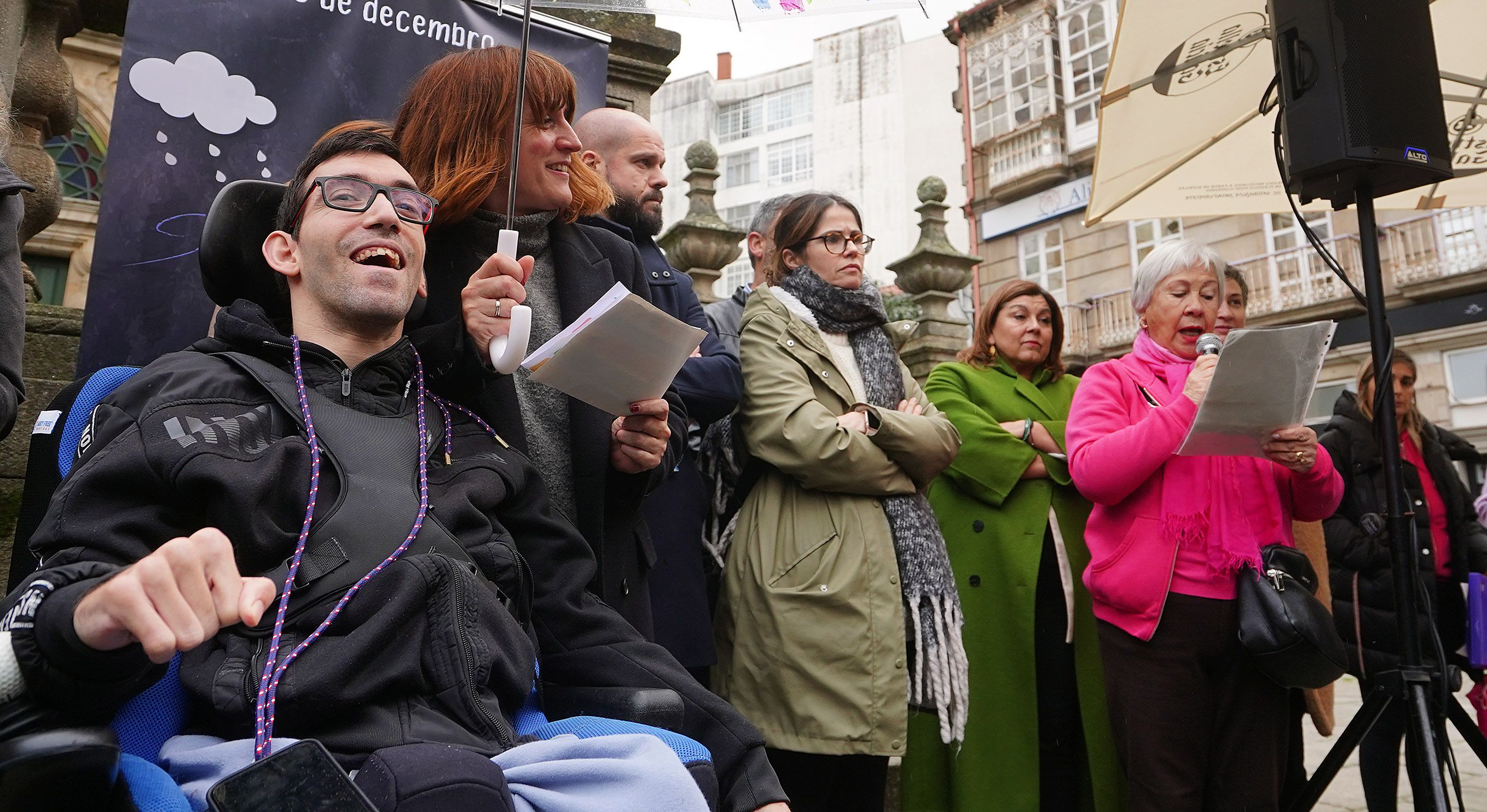  Campaña 'Baixo un mesmo paraugas' de persoas con discapacidade