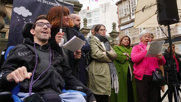  Campaña 'Baixo un mesmo paraugas' de persoas con discapacidade