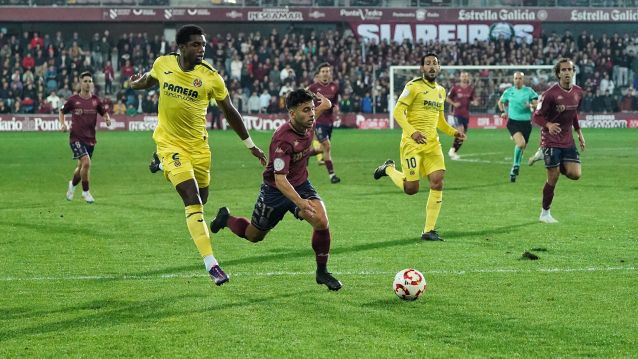 Partido de Copa do Rei entre Pontevedra e Villarreal en Pasarón