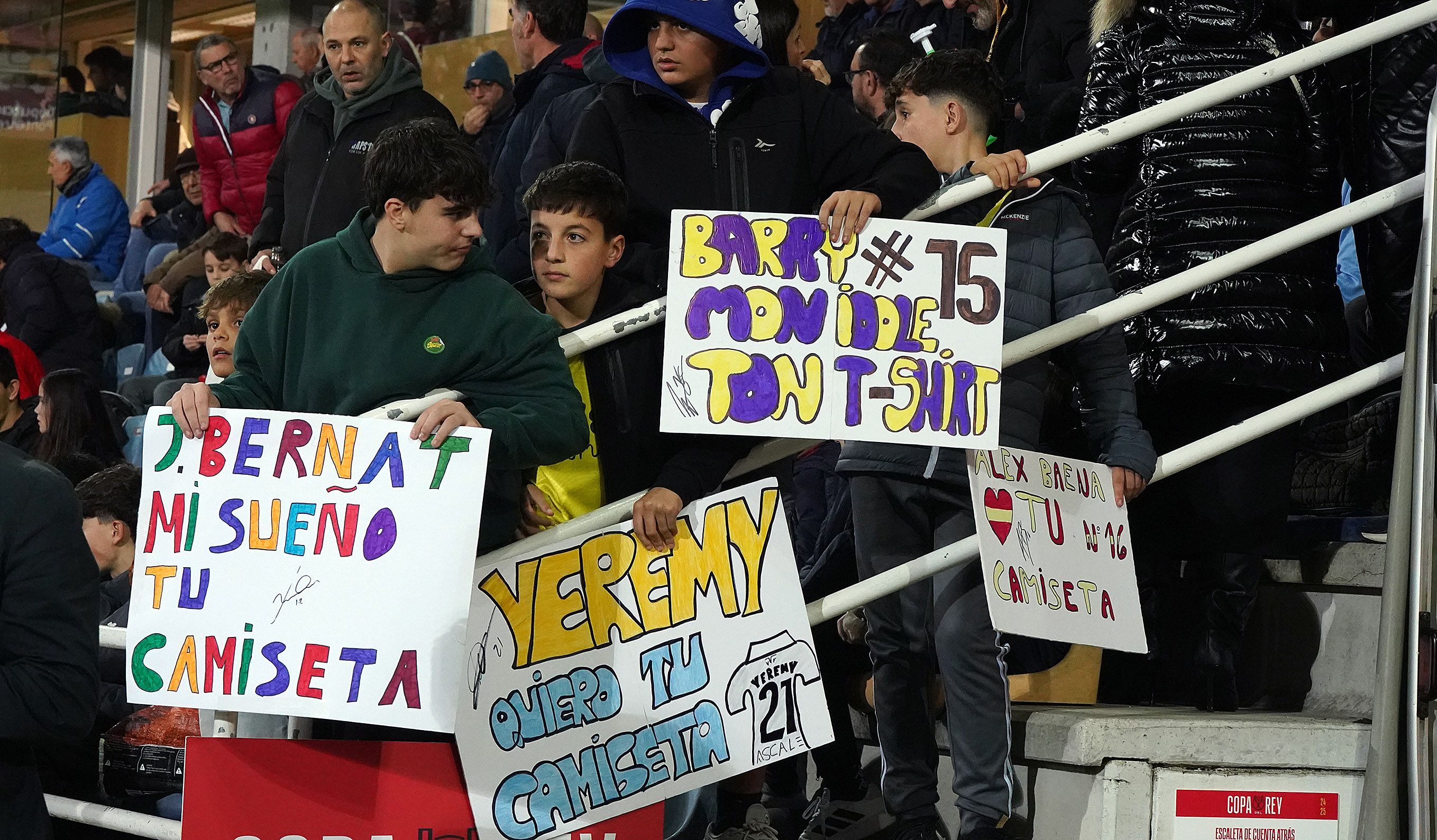 Partido de Copa entre Pontevedra e Villarreal en Pasarón