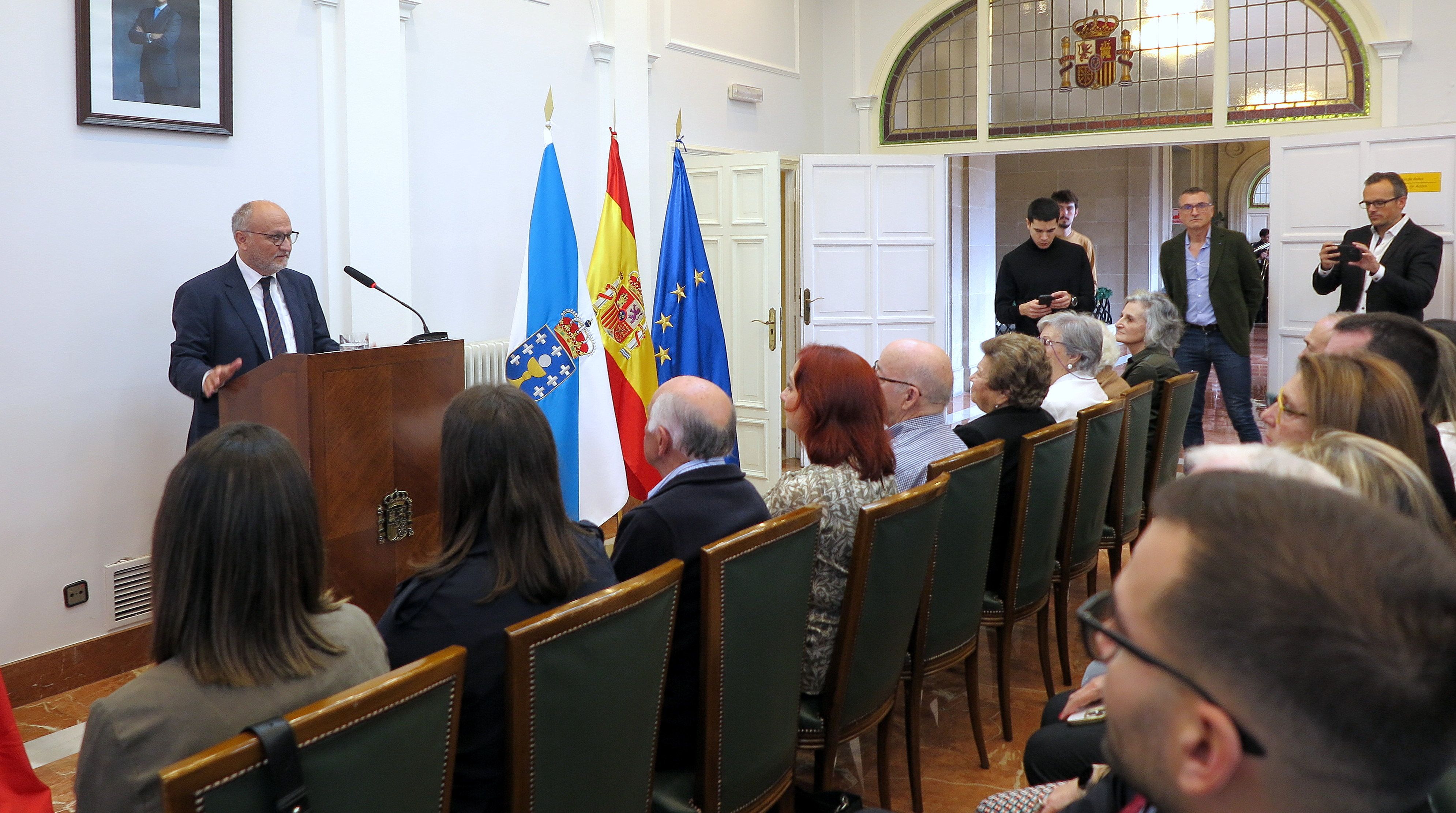 Abel Losada durante a súa intervención