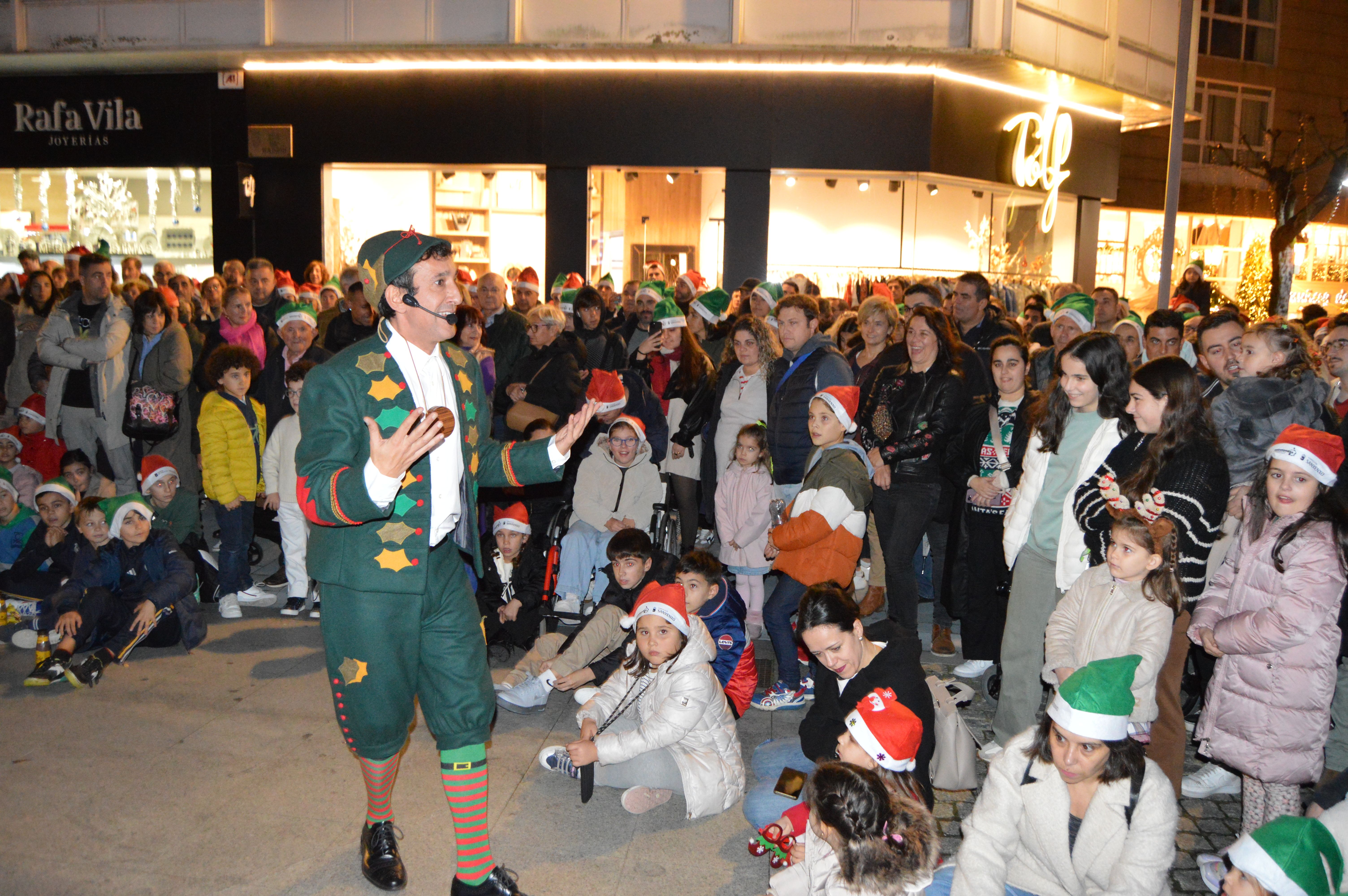 Acendido das luces de Nadal en Sanxenxo