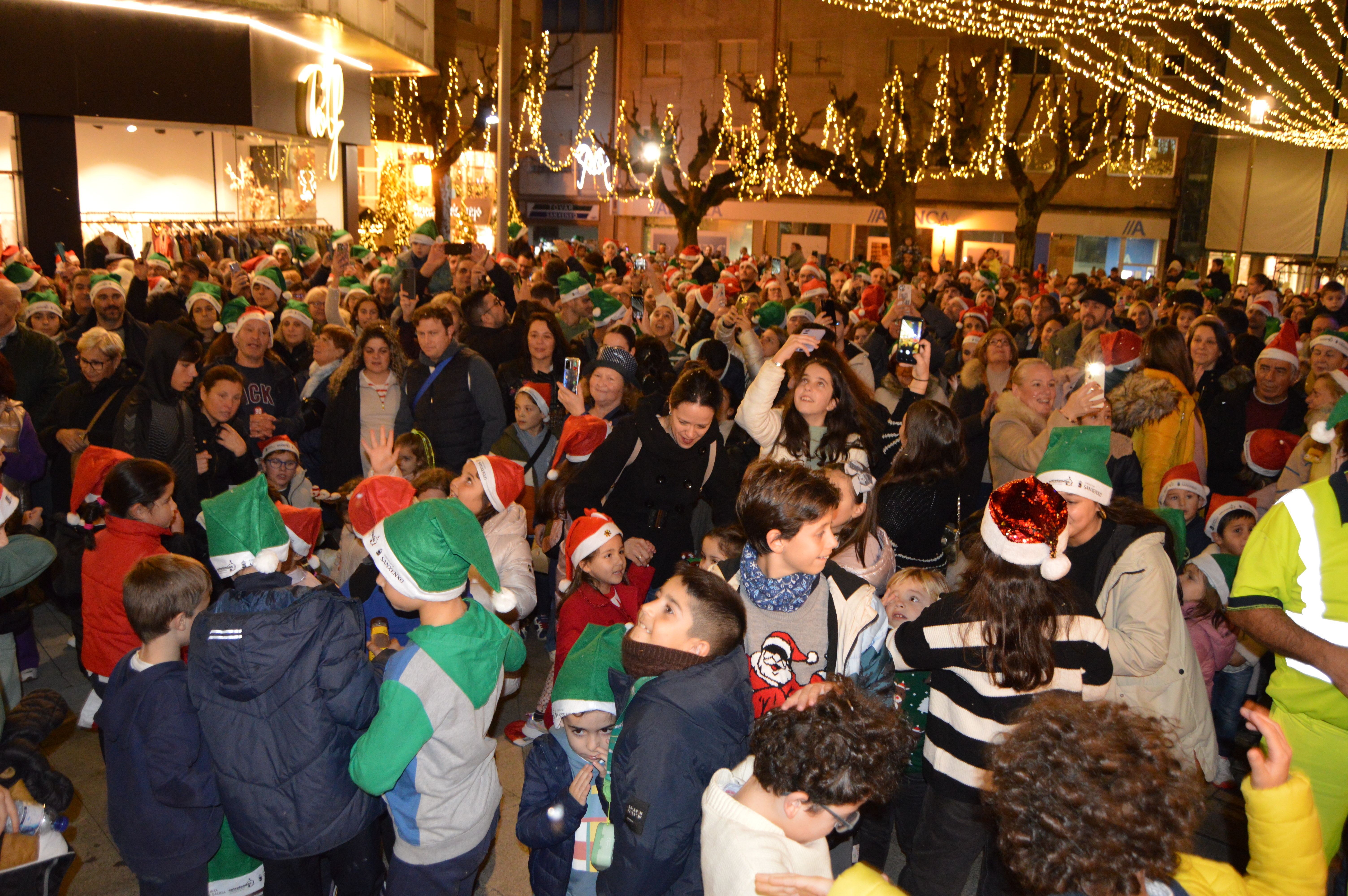 Acendido das luces de Nadal en Sanxenxo