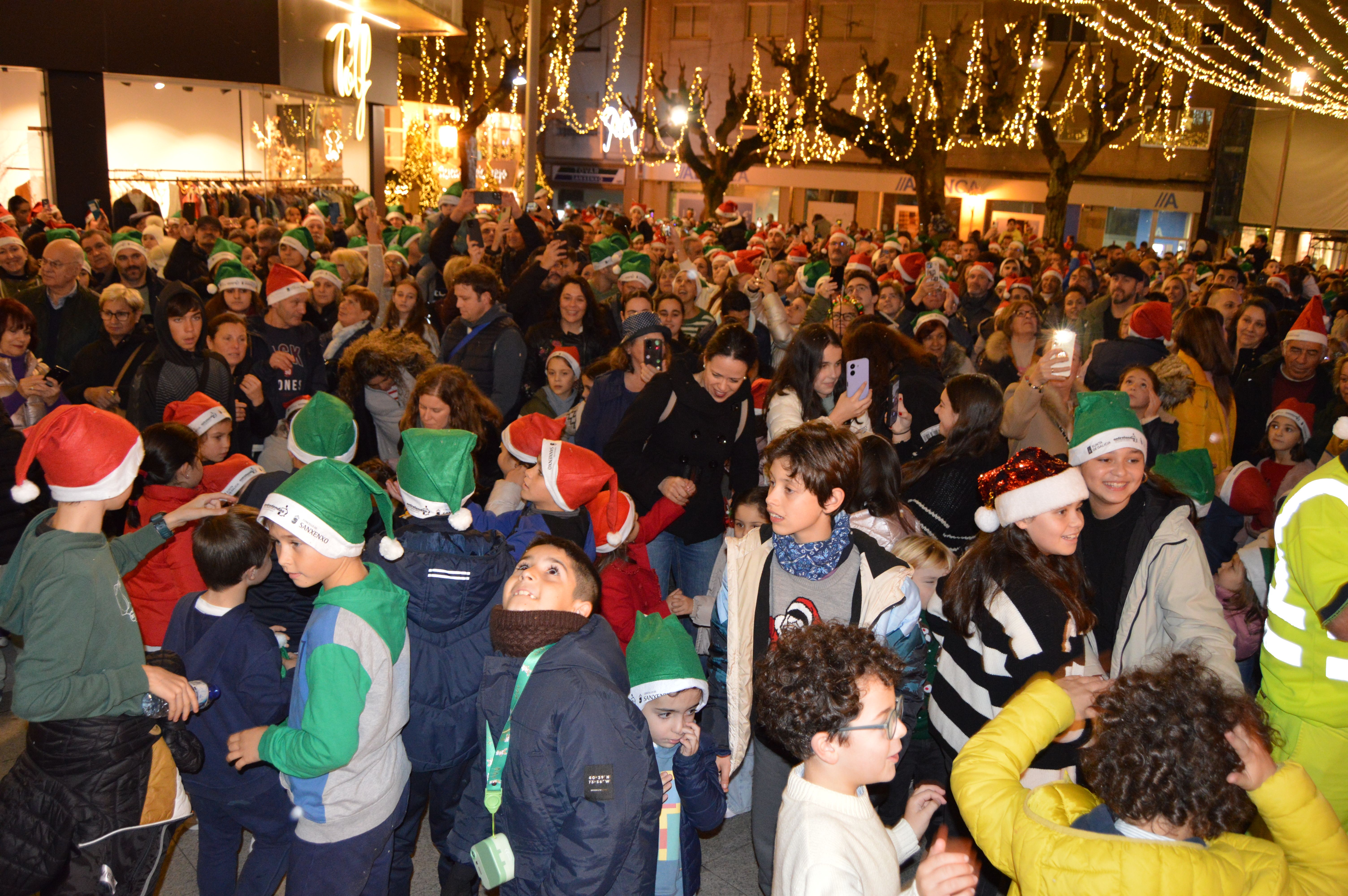 Acendido das luces de Nadal en Sanxenxo