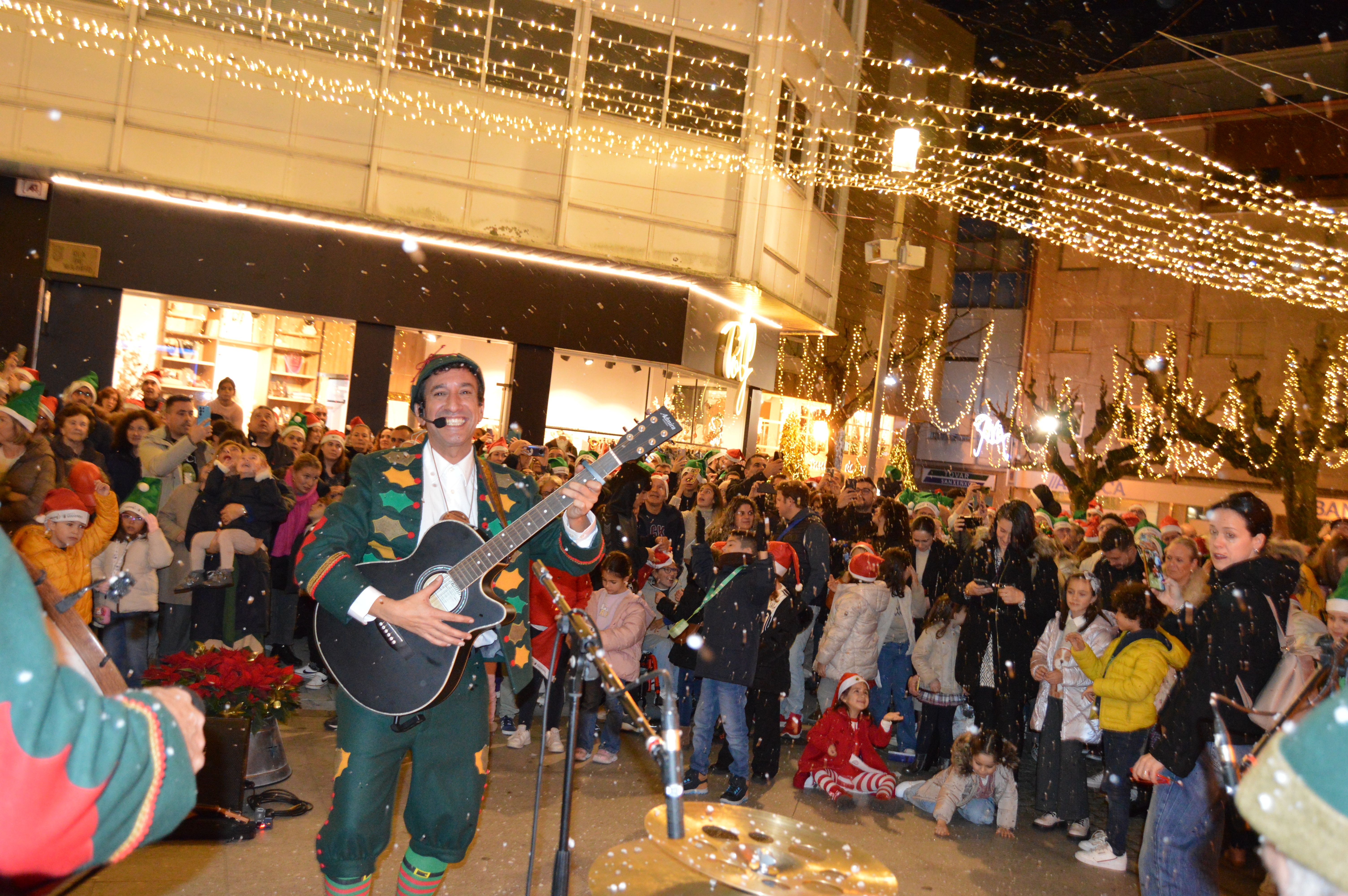 Acendido das luces de Nadal en Sanxenxo