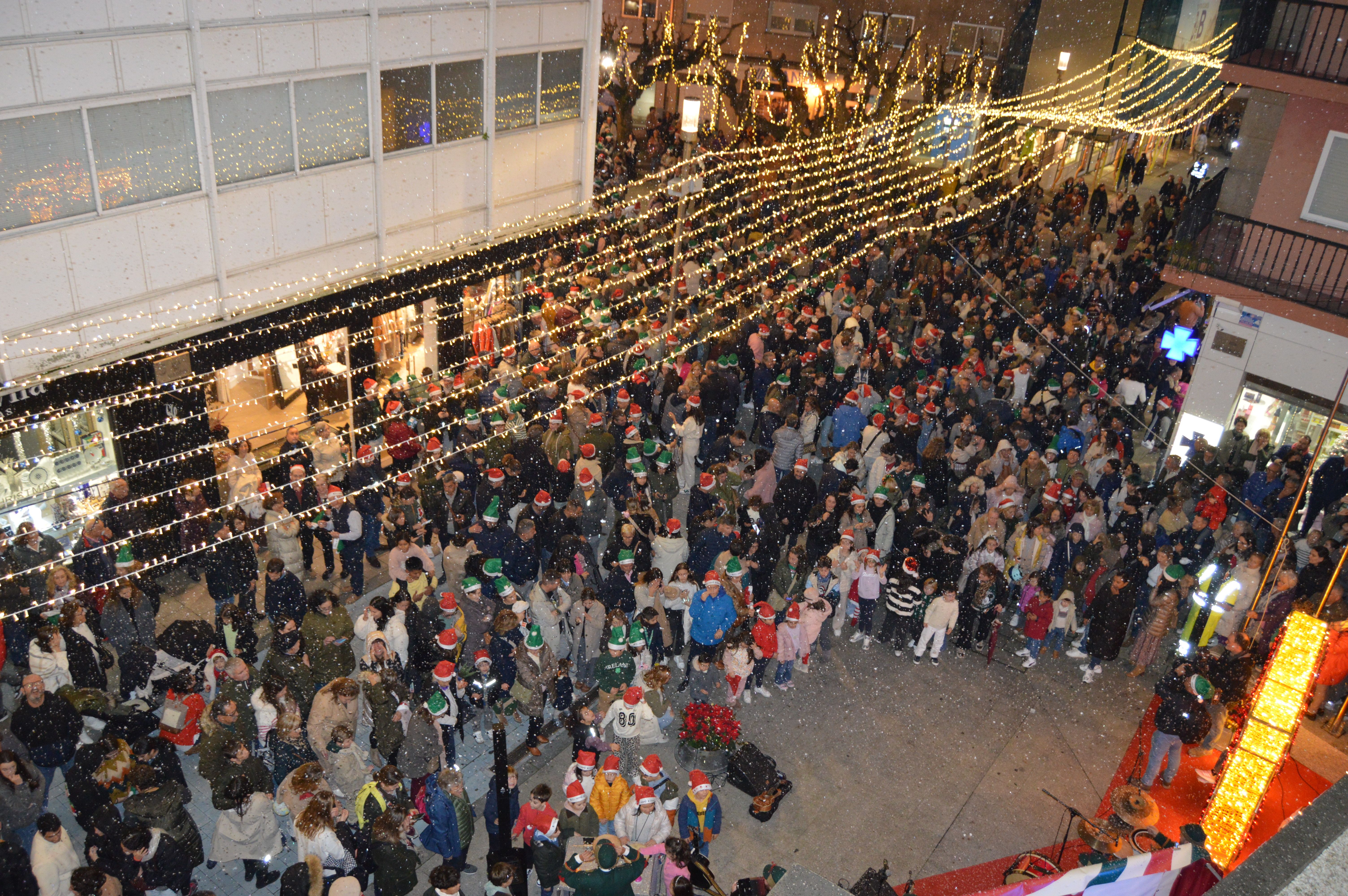 Acendido das luces de Nadal en Sanxenxo