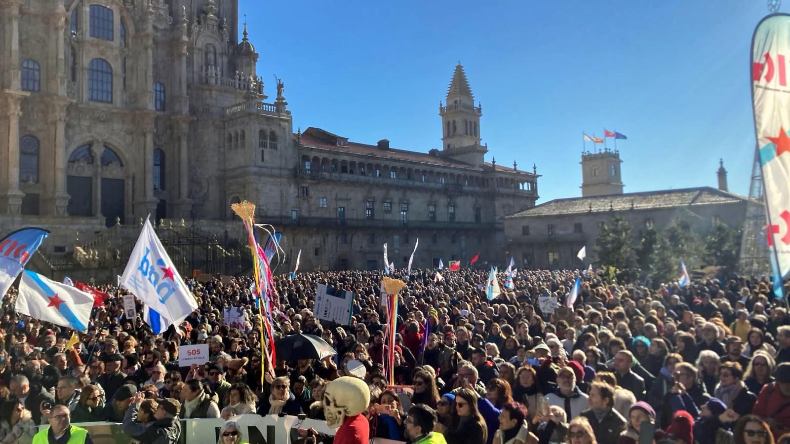 Marcha contra o proxecto de Altri en Palas de Rei