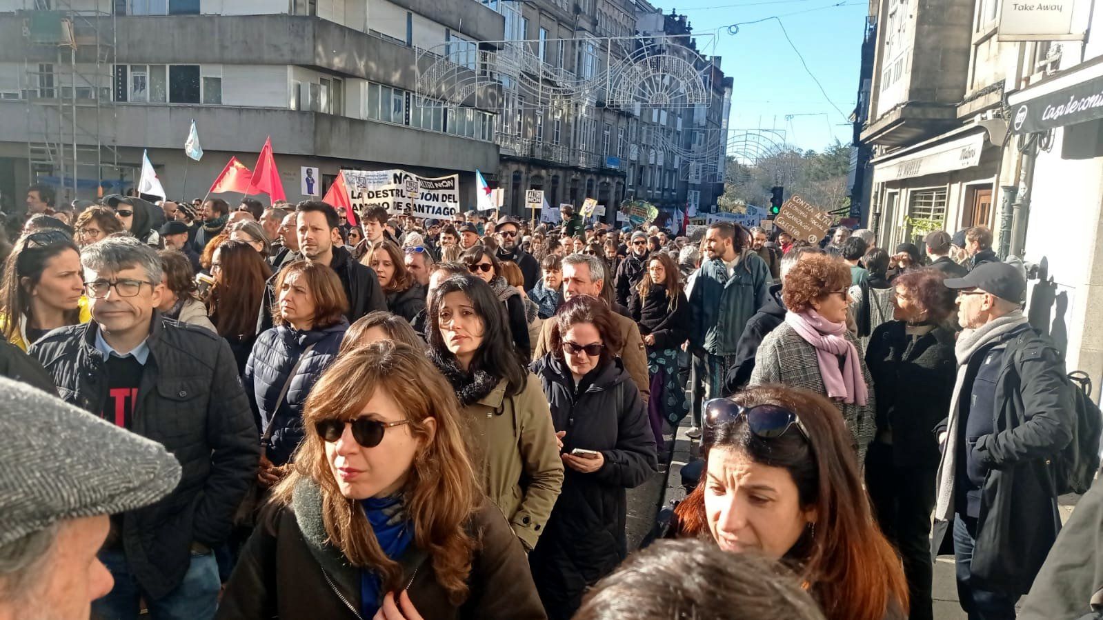 Marcha contra o proxecto de Altri en Palas de Rei