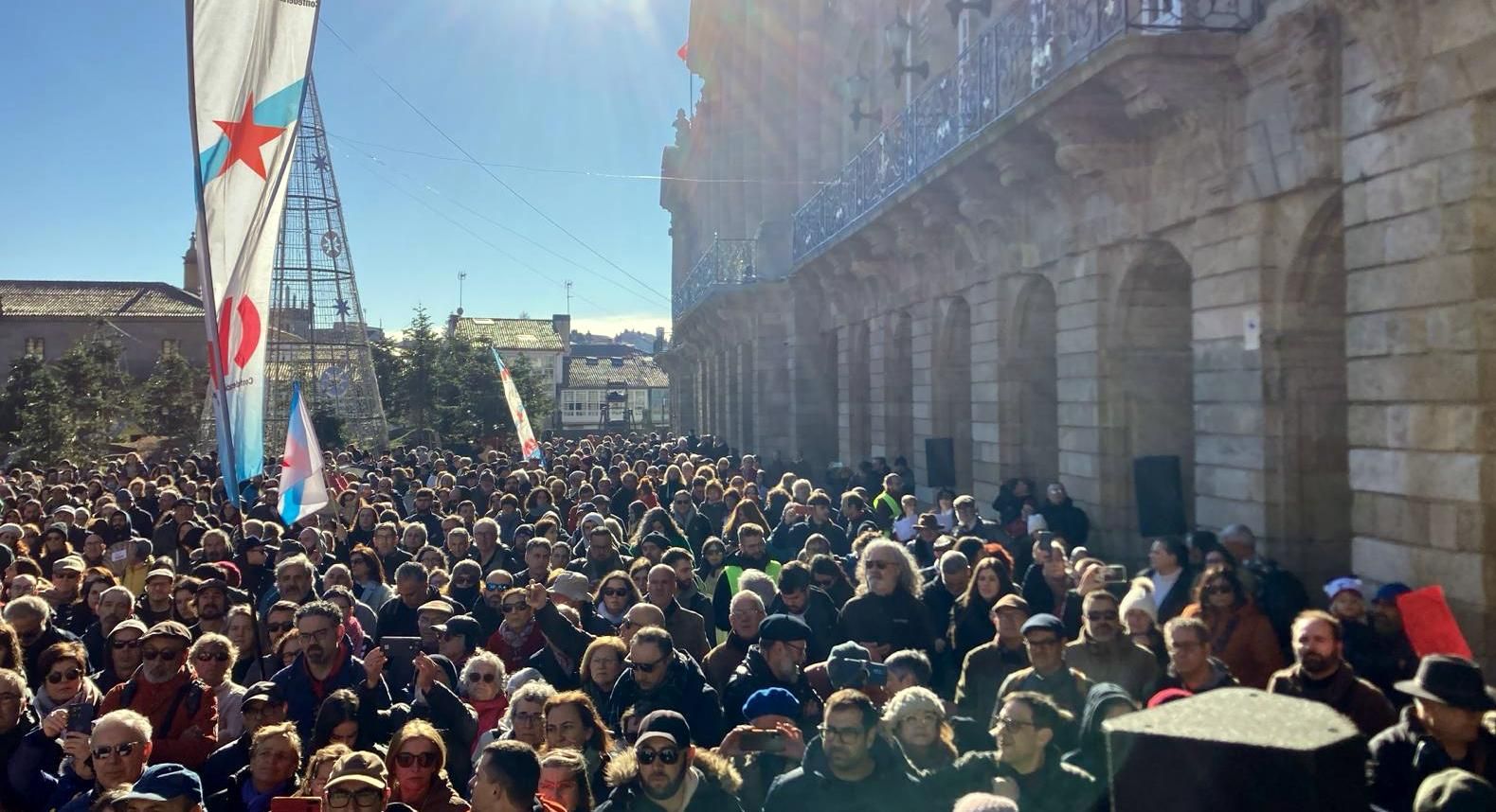 Marcha contra o proxecto de Altri en Palas de Rei