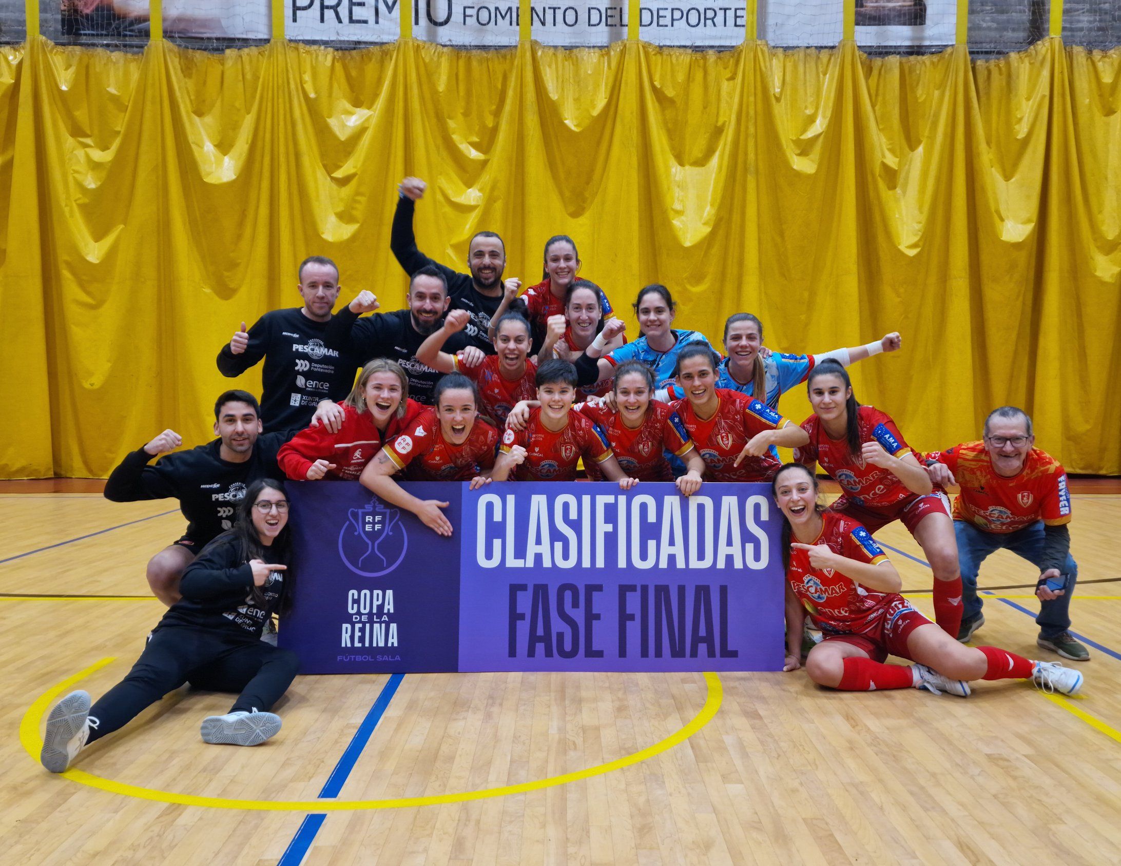 O Poio Pescamar celebra o pase á fase final da Copa da Raíña