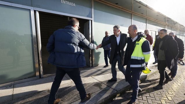 Visita a las obras en el Recinto Ferial y en el Pazo da Cultura