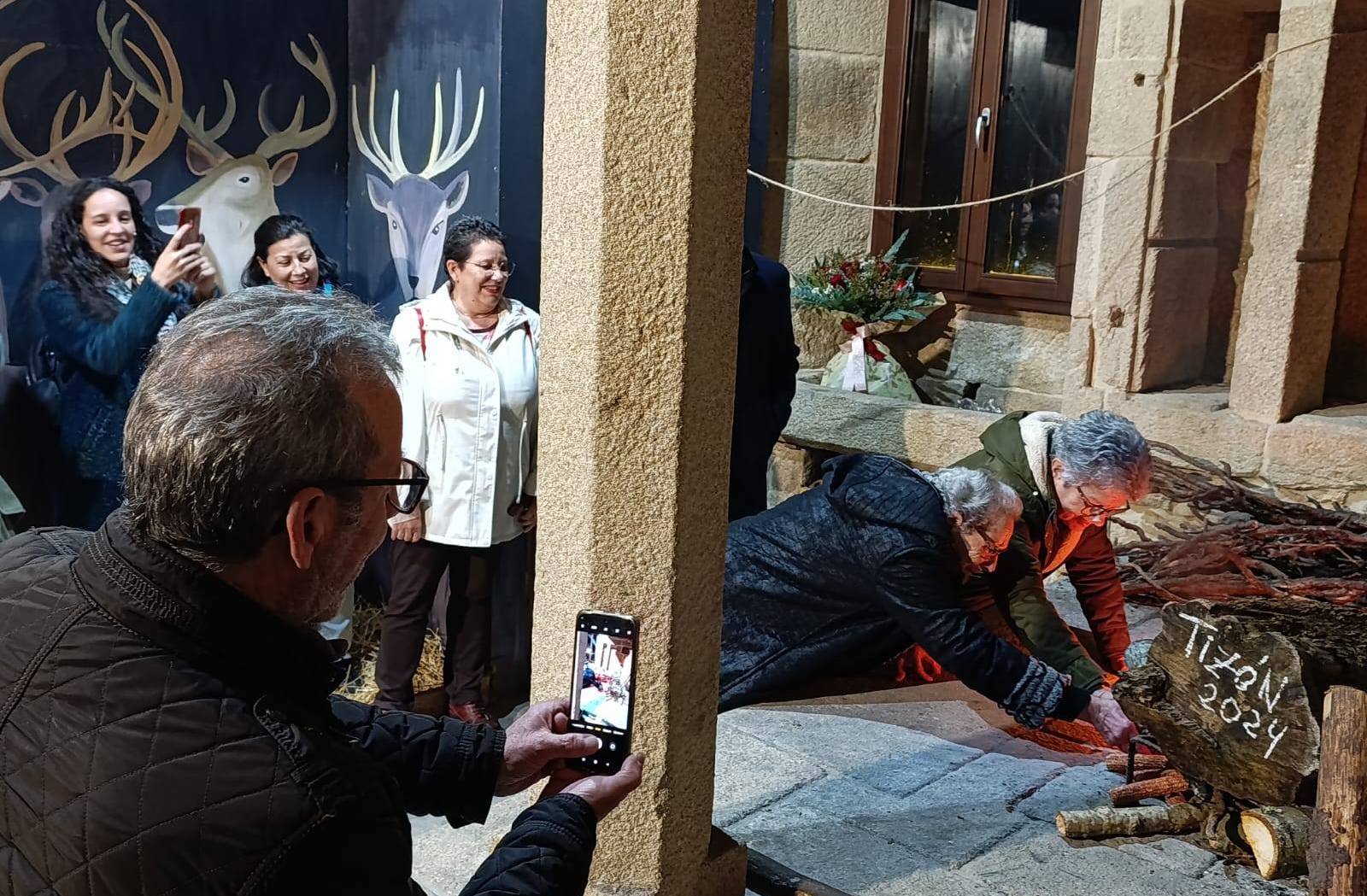 Acendido en Barro do Tizón de Nadal