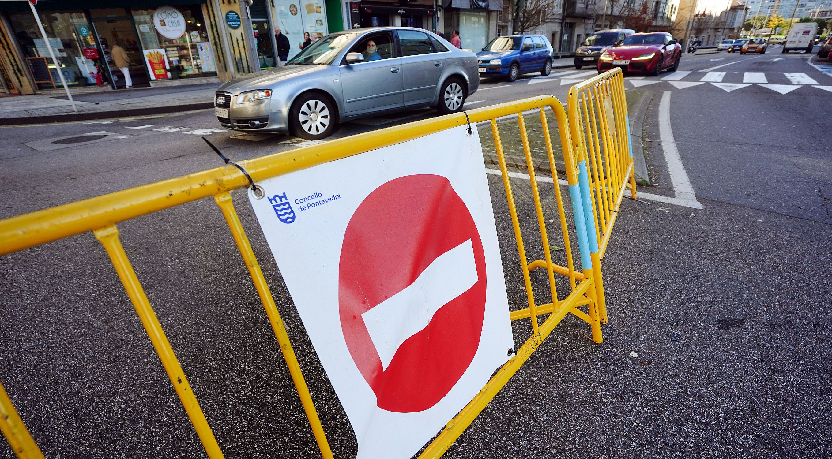 Dispositivo de tráfico en Pontevedra polo Nadal