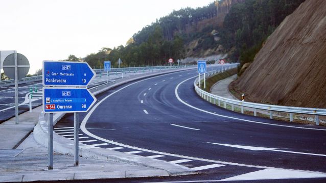 Inauguración del primer tramo de la A-57, entre Vilaboa y A Ermida