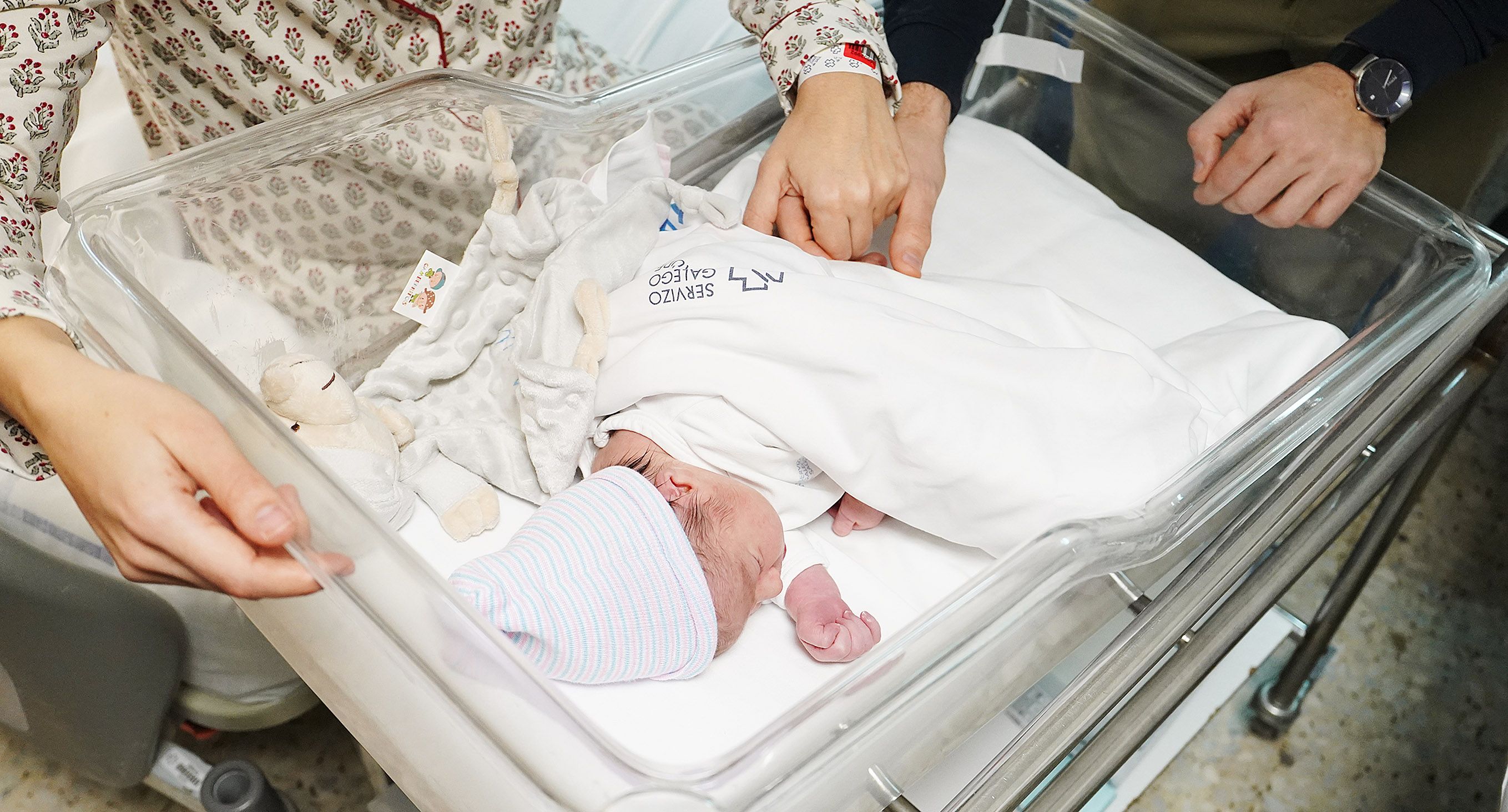 Mauro Estévez Álvarez, primeiro bebé do ano en Galicia, nado no Hospital Provincial