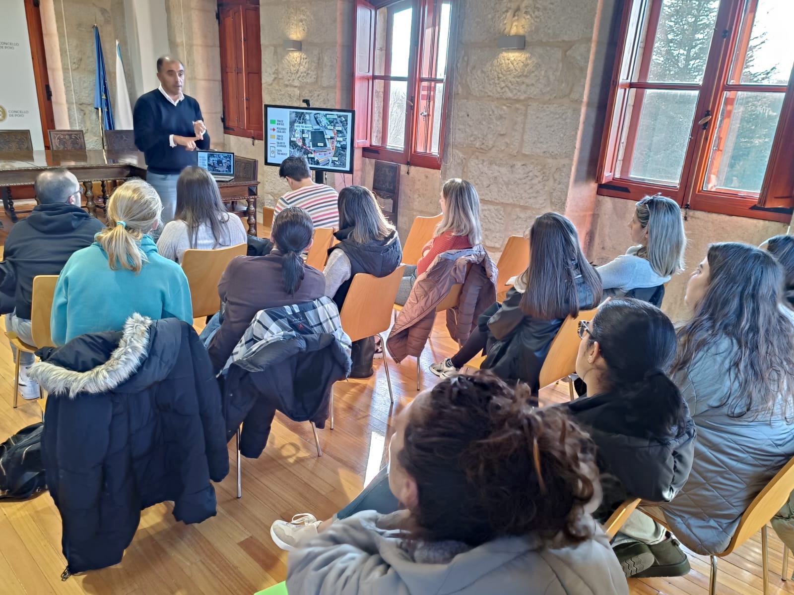 Reunión de organización da cabalgata de Poio