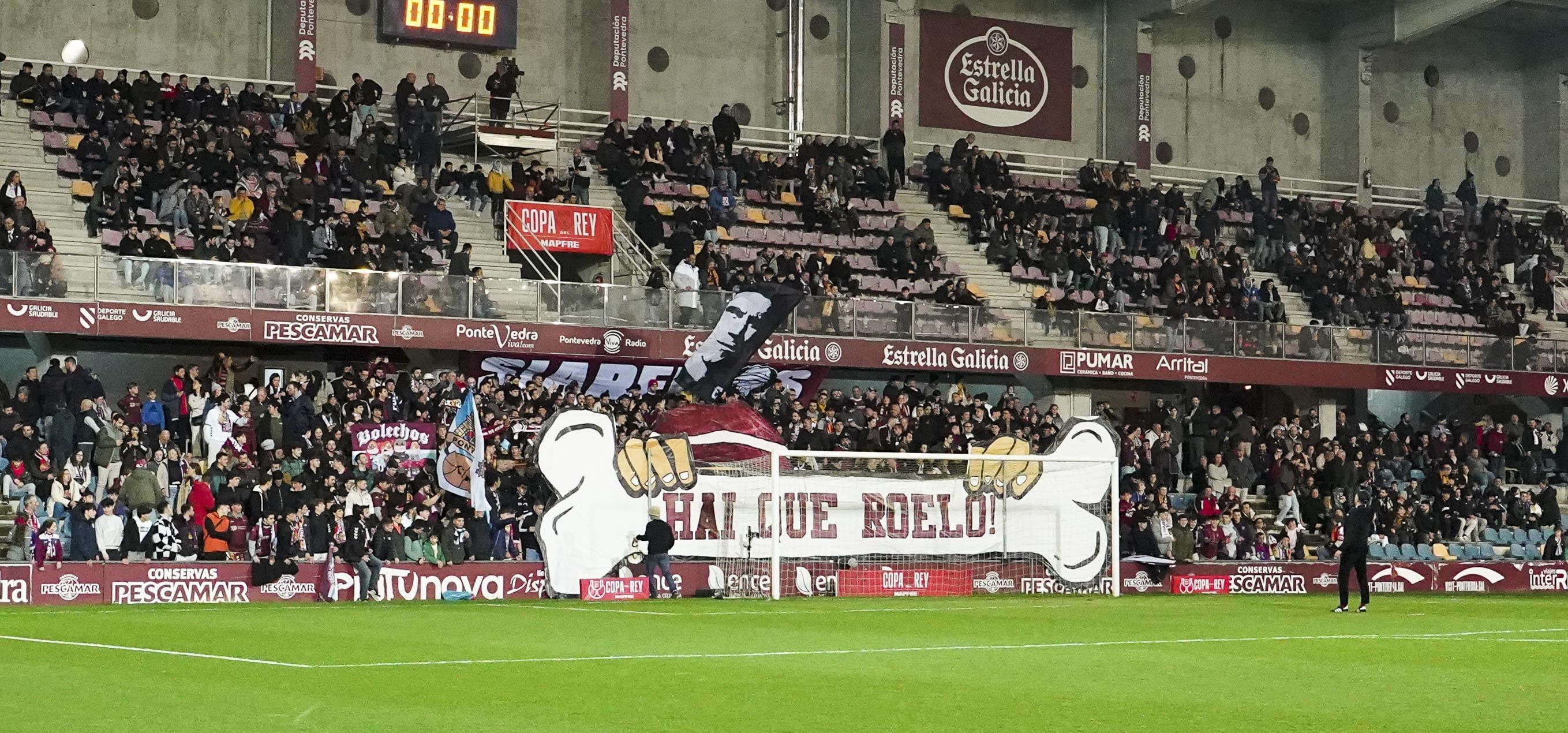 Partido de Copa do Rei entre Pontevedra e Mallorca en Pasarón