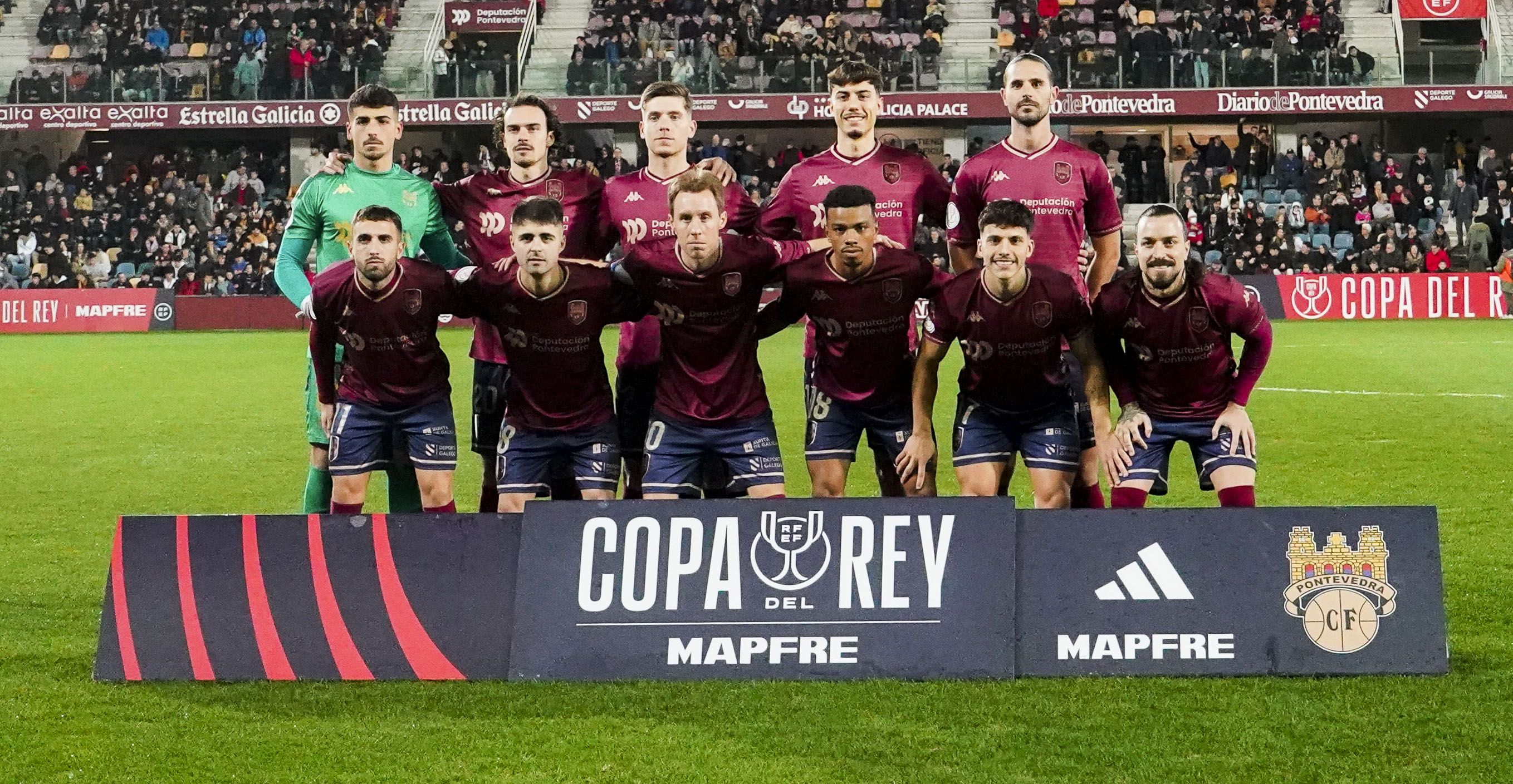 Partido de Copa do Rei entre Pontevedra e Mallorca en Pasarón