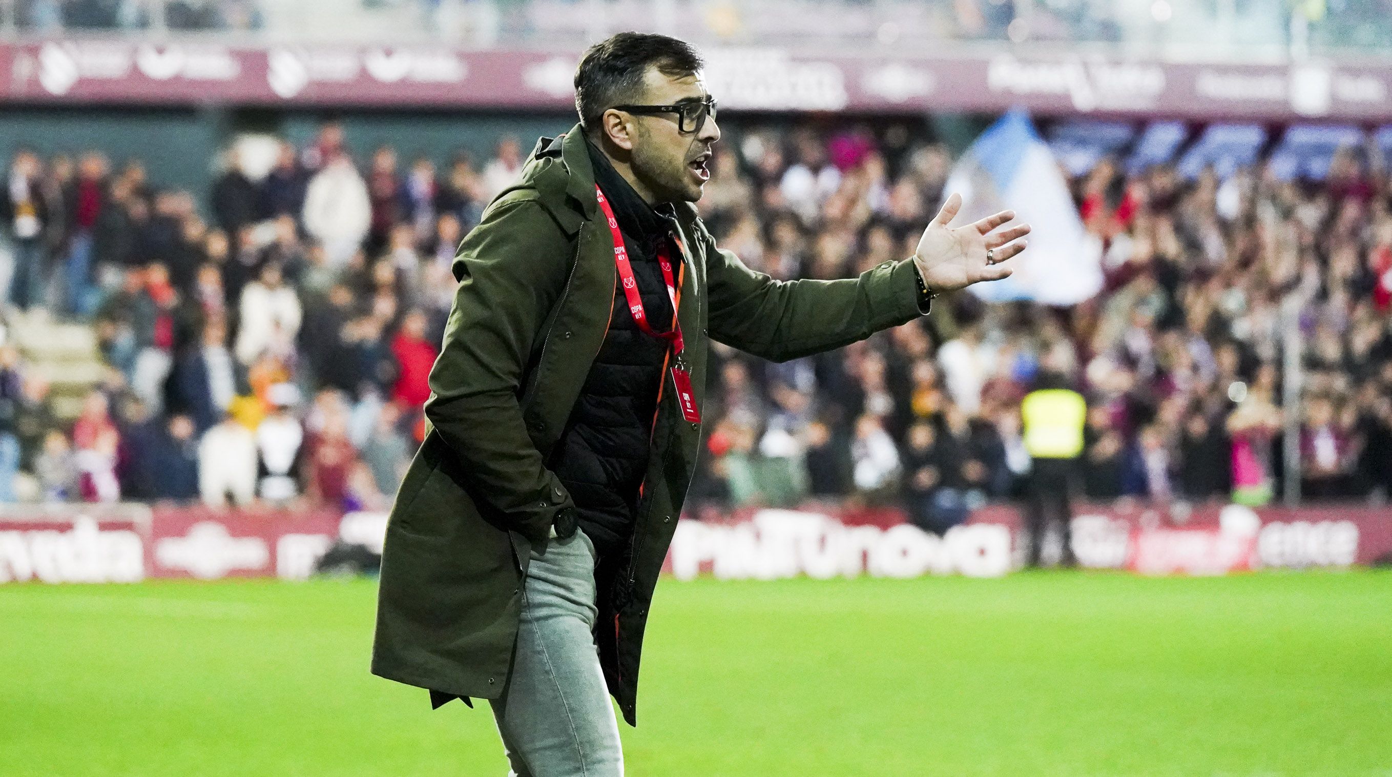 Partido de Copa do Rei entre Pontevedra e Mallorca en Pasarón