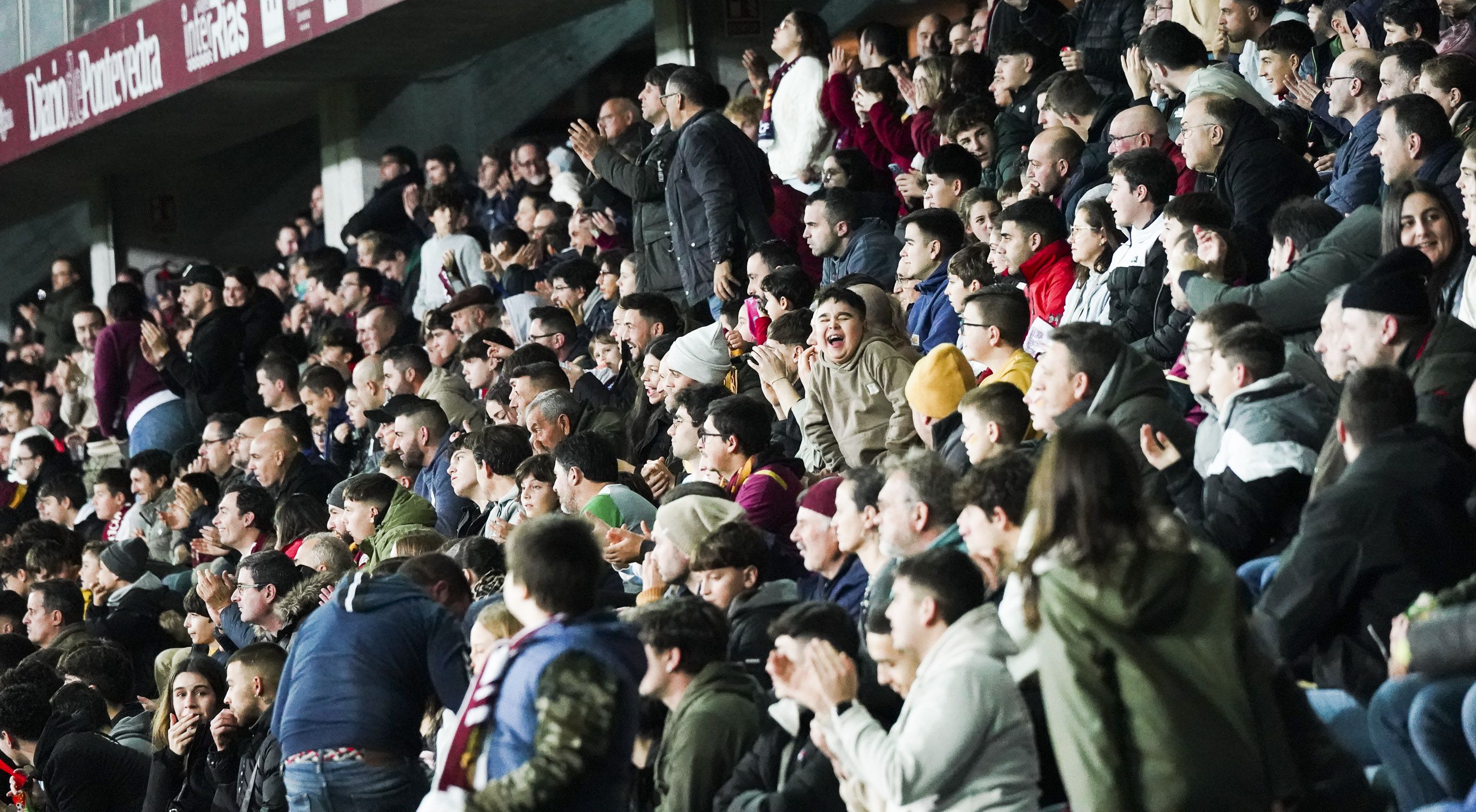 Partido de Copa do Rei entre Pontevedra e Mallorca en Pasarón