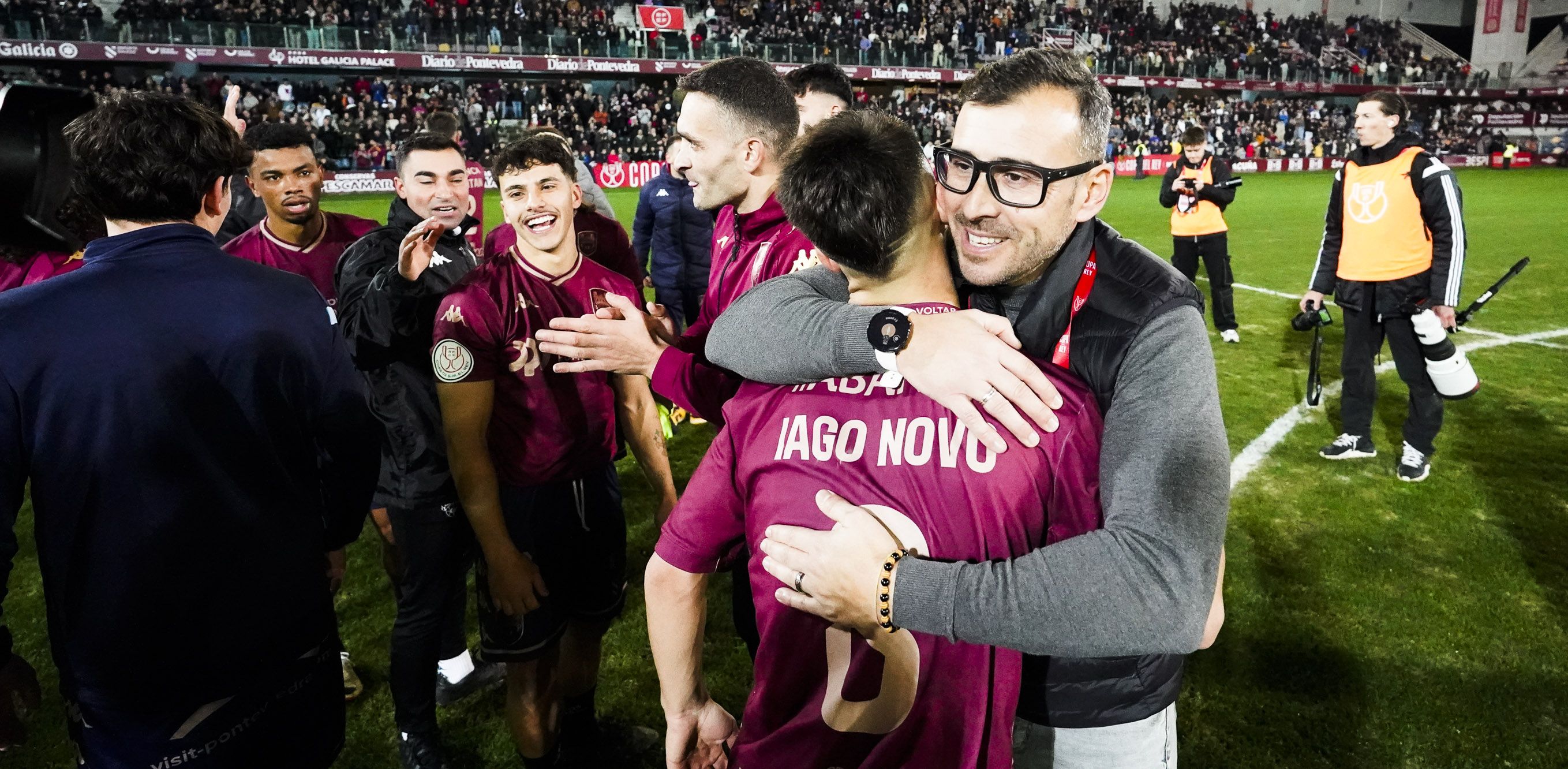 Partido de Copa do Rei entre Pontevedra e Mallorca en Pasarón