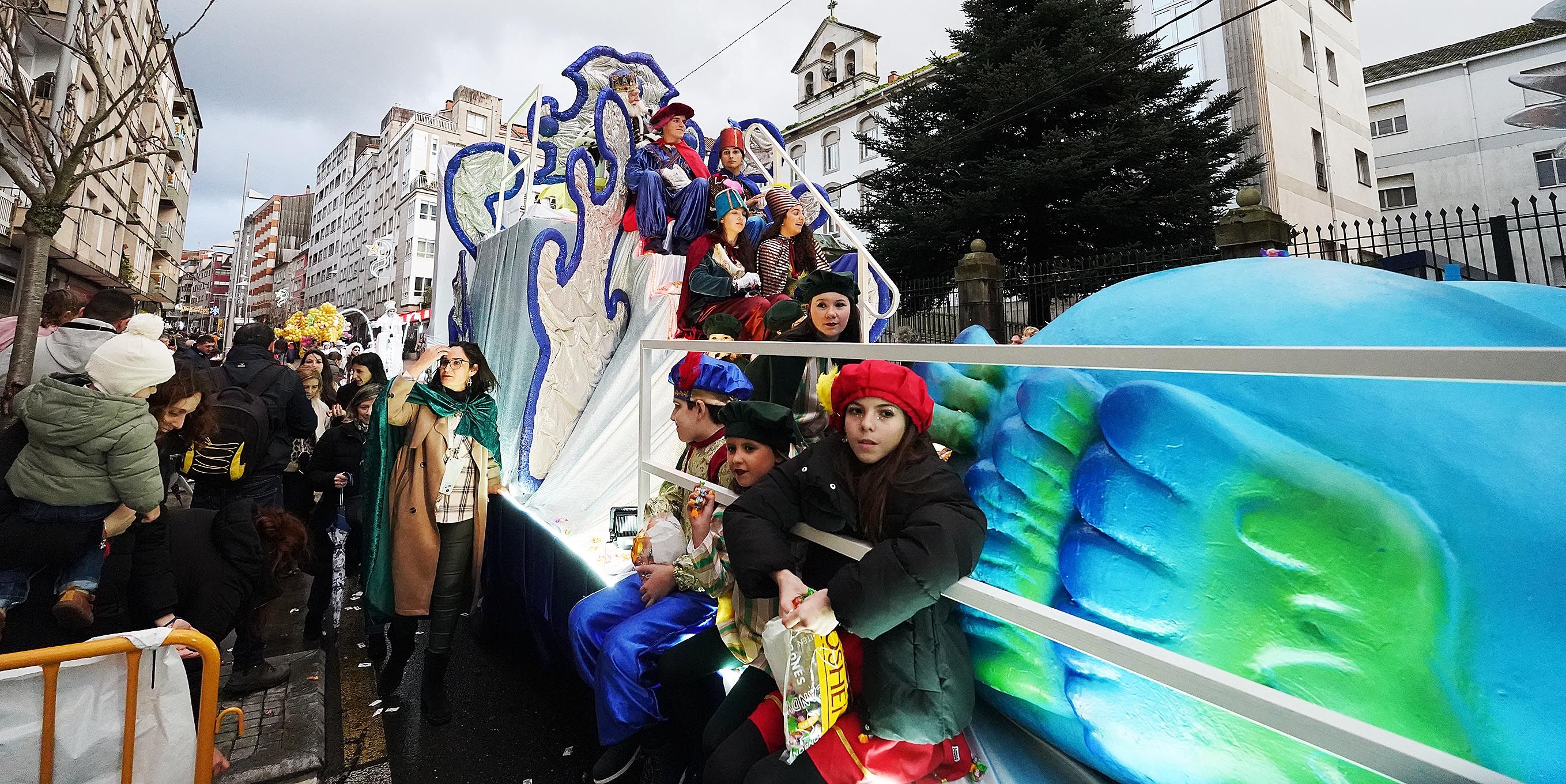 Cabalgata dos Reis Magos en Pontevedra