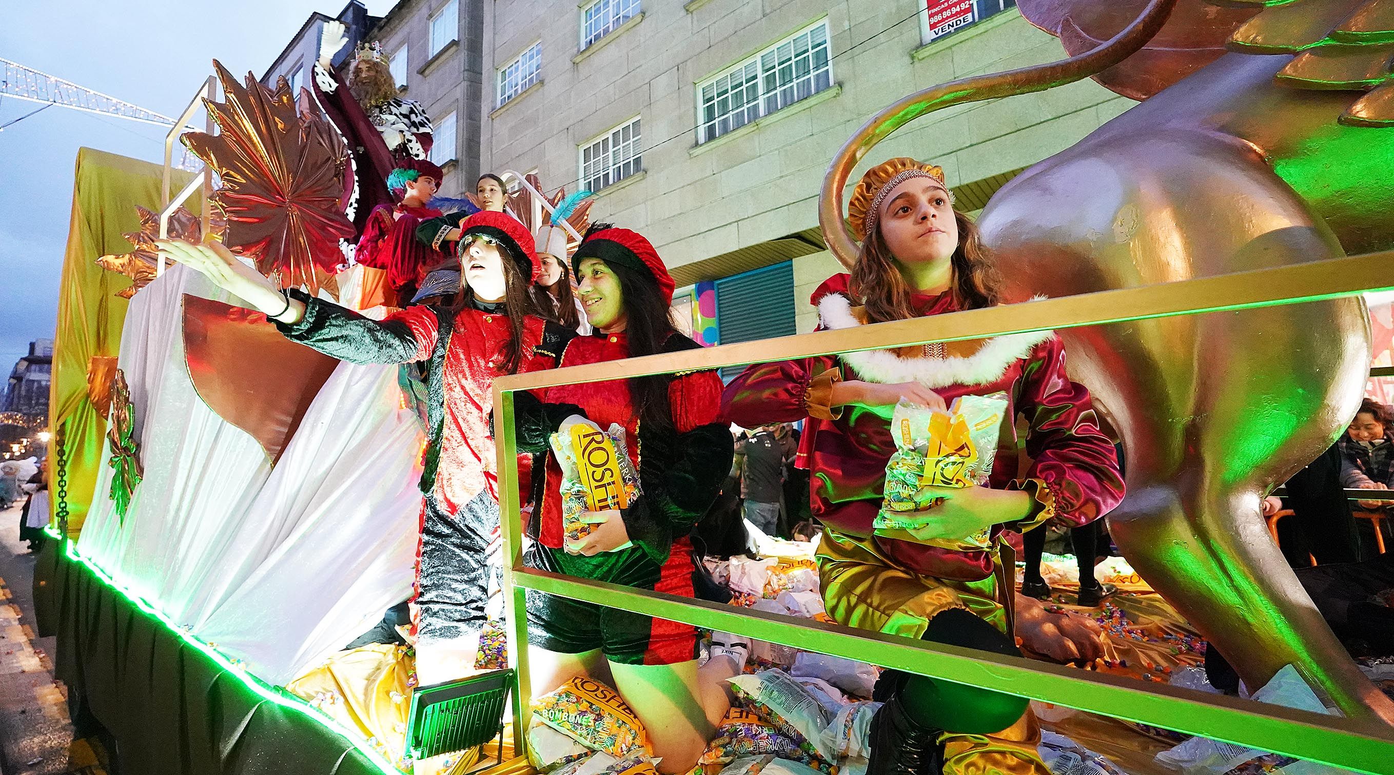 Cabalgata dos Reis Magos en Pontevedra