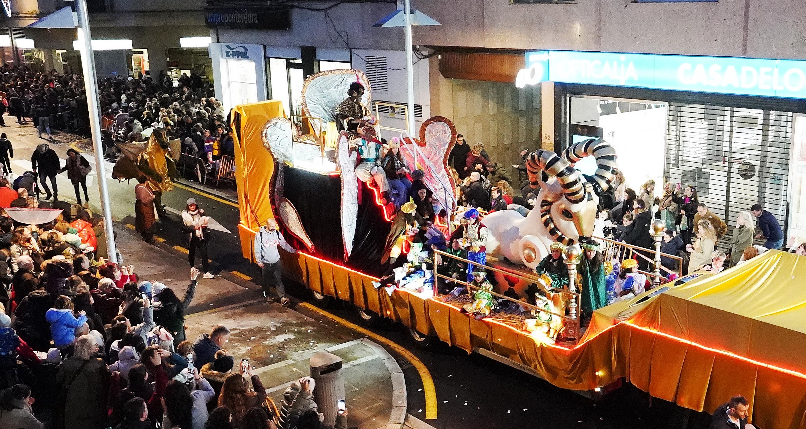 Cabalgata dos Reis Magos en Pontevedra