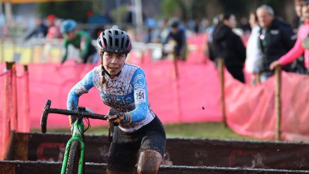 Lorena Patiño, no Campionato de España de Ciclocrós